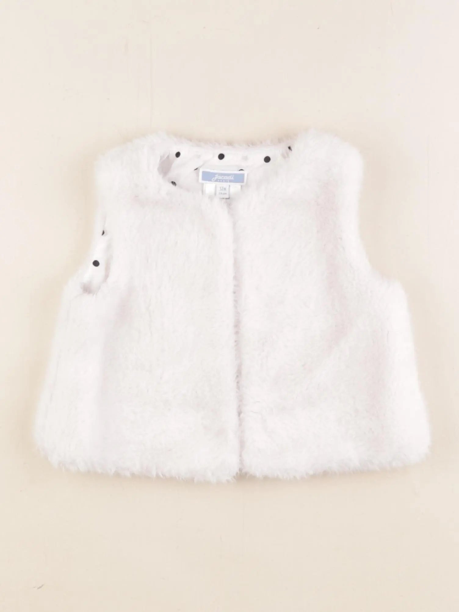 Jacadi - gilet blanc - 12 mois