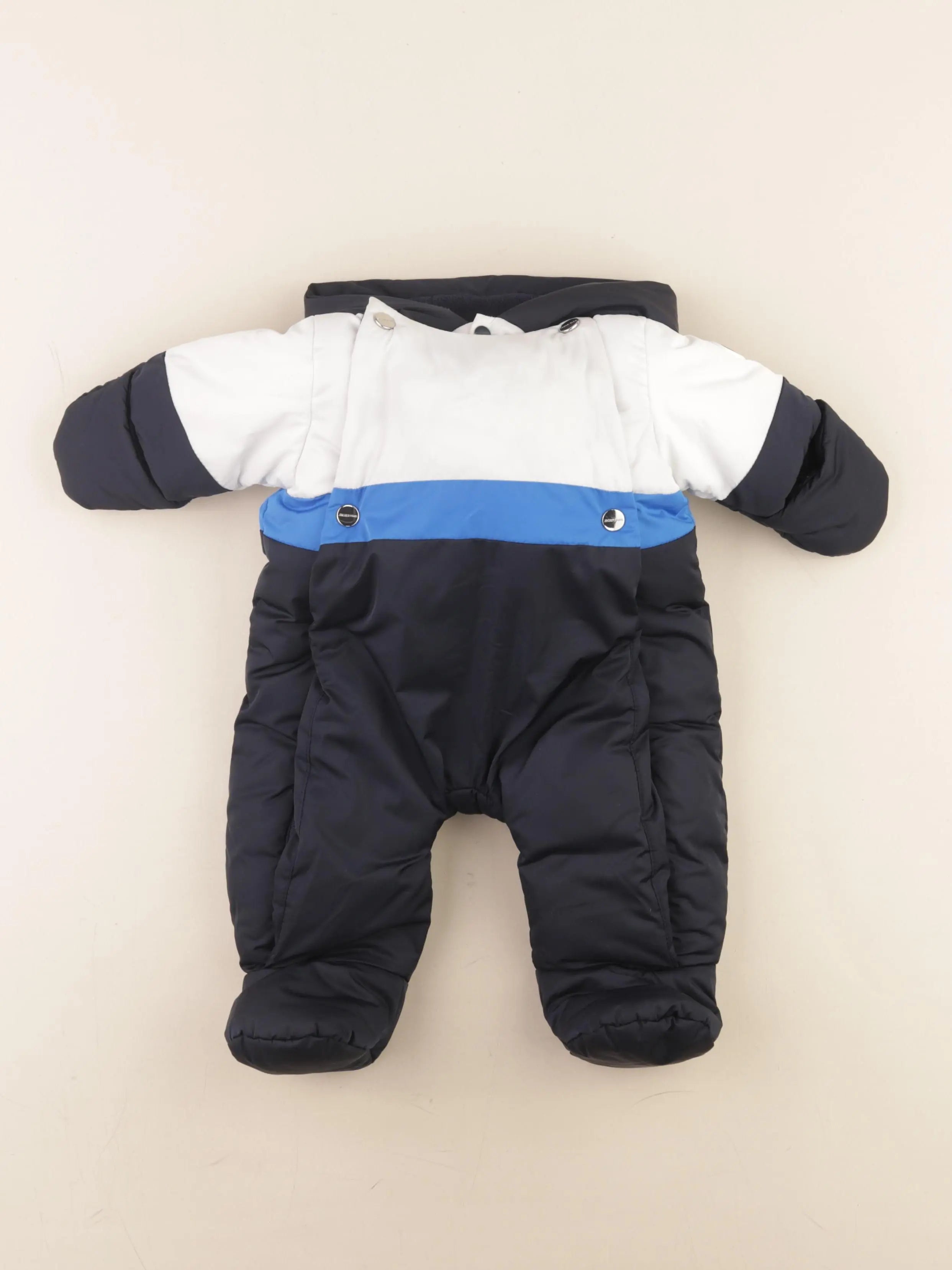 Jacadi - combi-pilote bleu, blanc - 3 mois