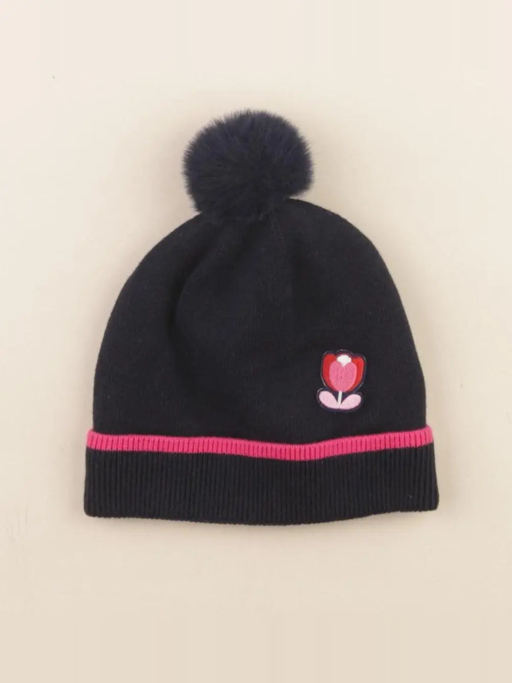 Jacadi - bonnet bleu, rose - 12 mois