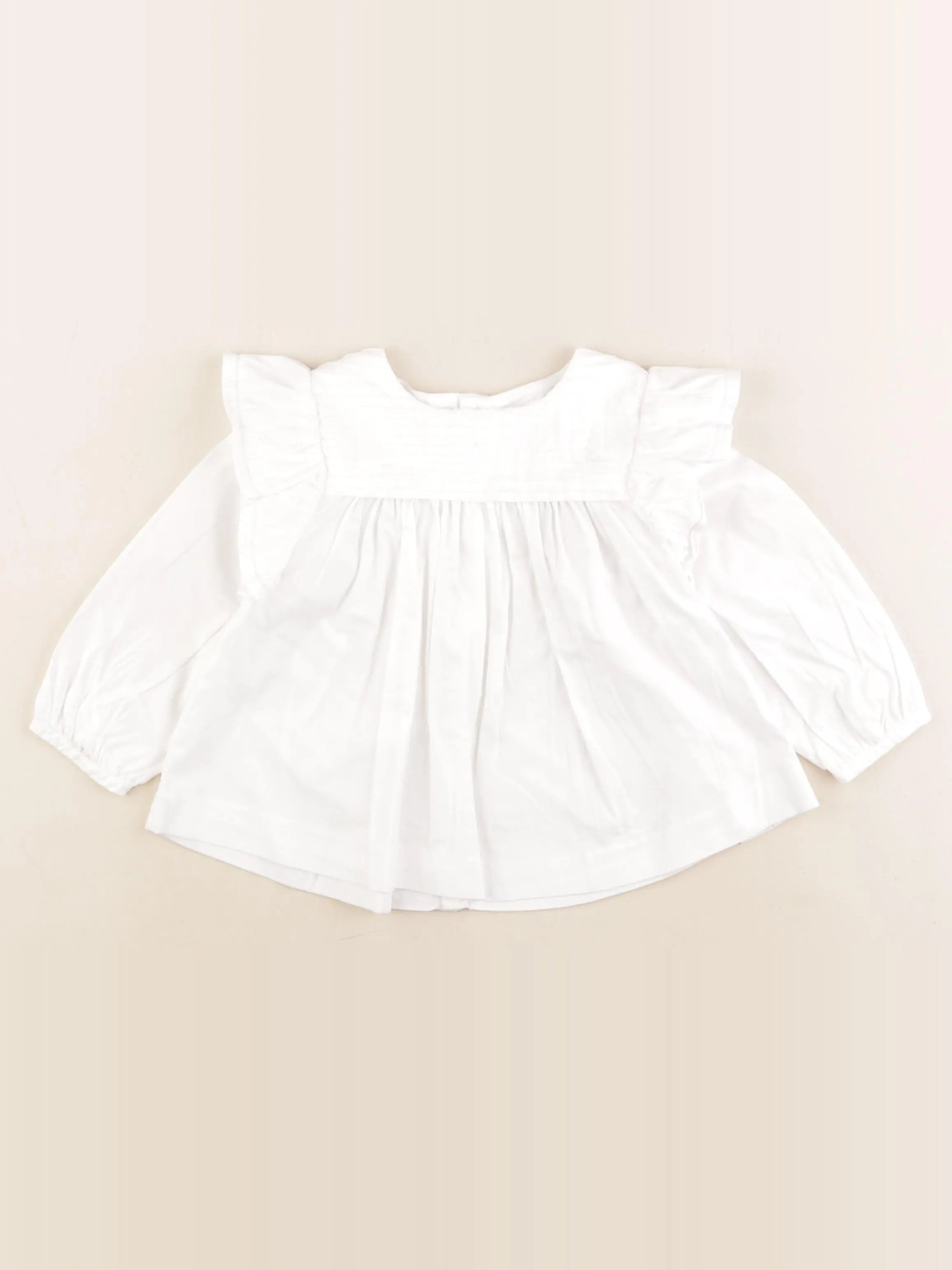 Jacadi - blouse blanc - 24 mois