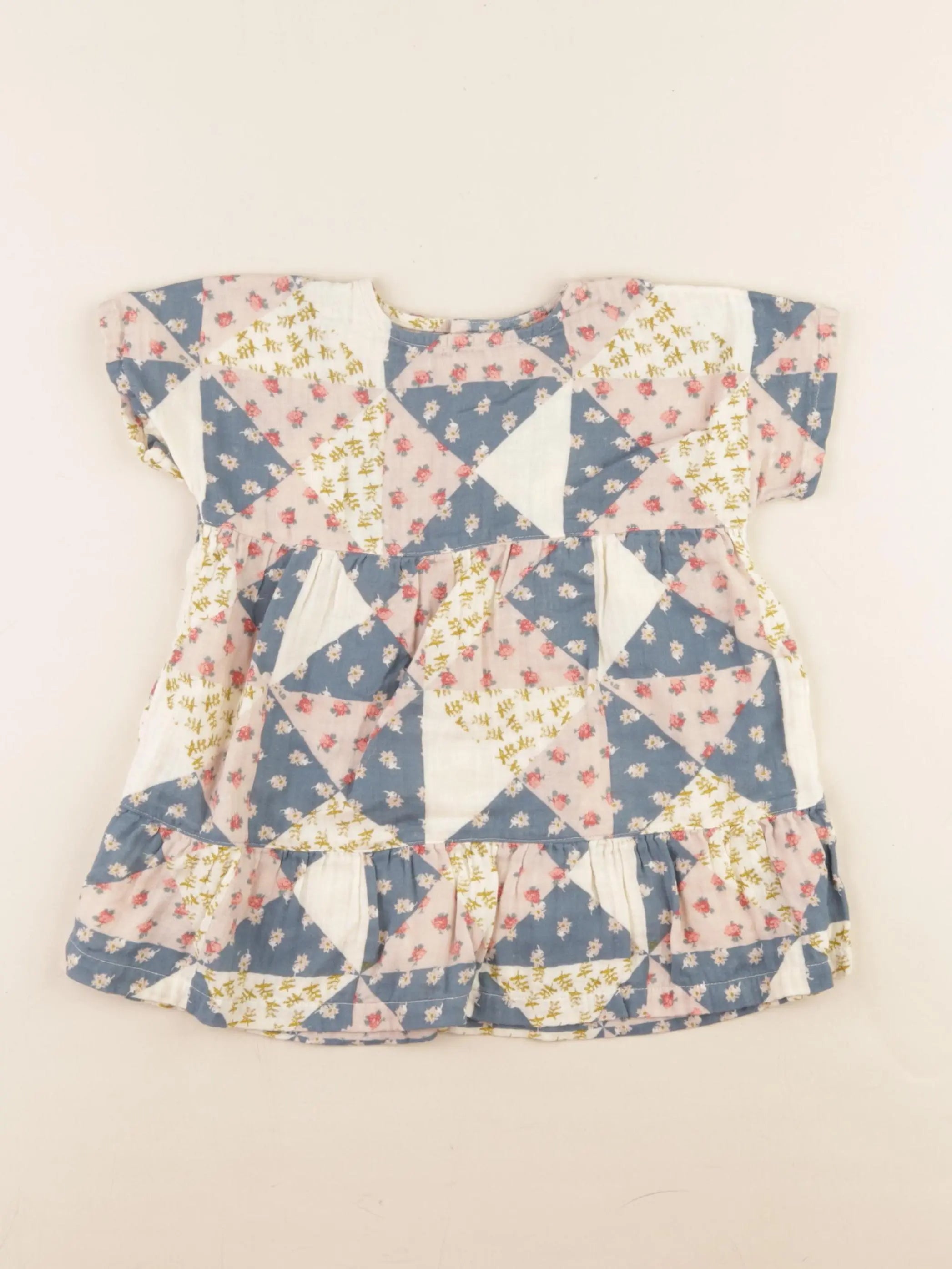 Petit Bateau - robe multicolore - 12 mois