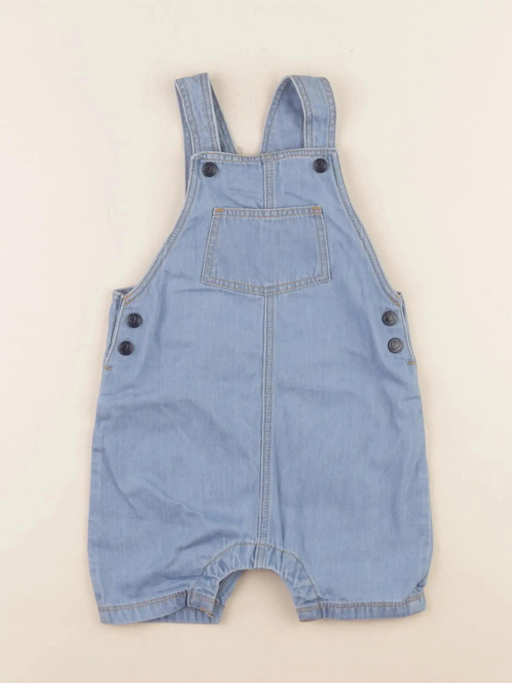 Petit Bateau - salopette bleu - 12 mois