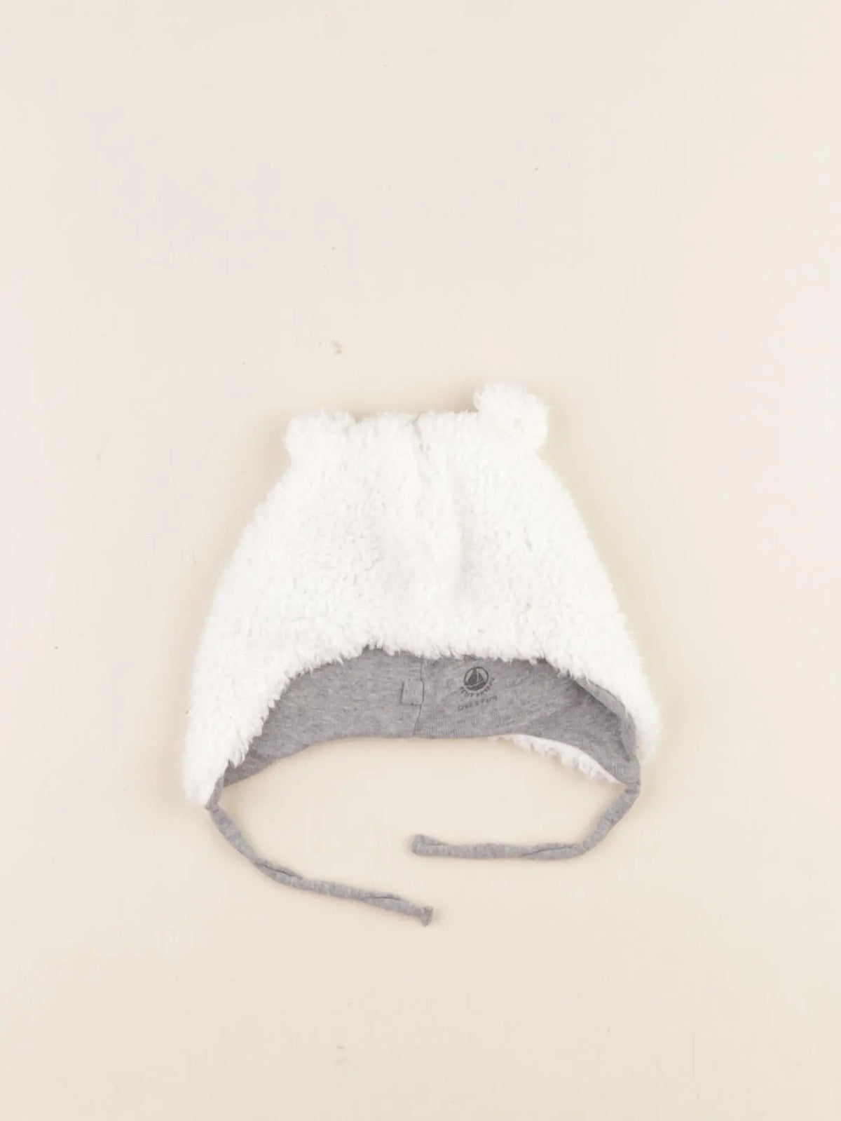 Petit Bateau - bonnet blanc - 3 mois