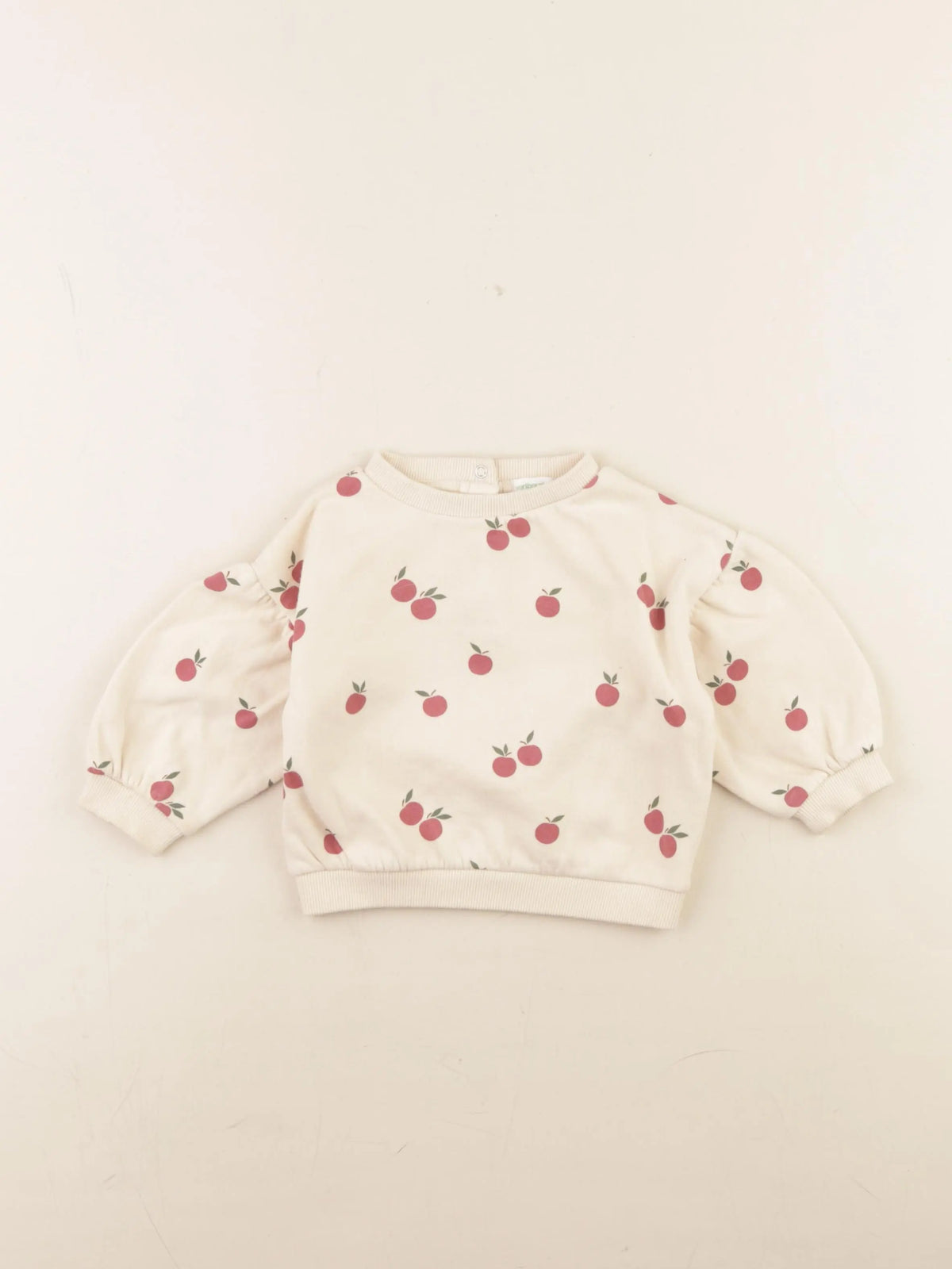 Vertbaudet - sweat beige - 6 mois