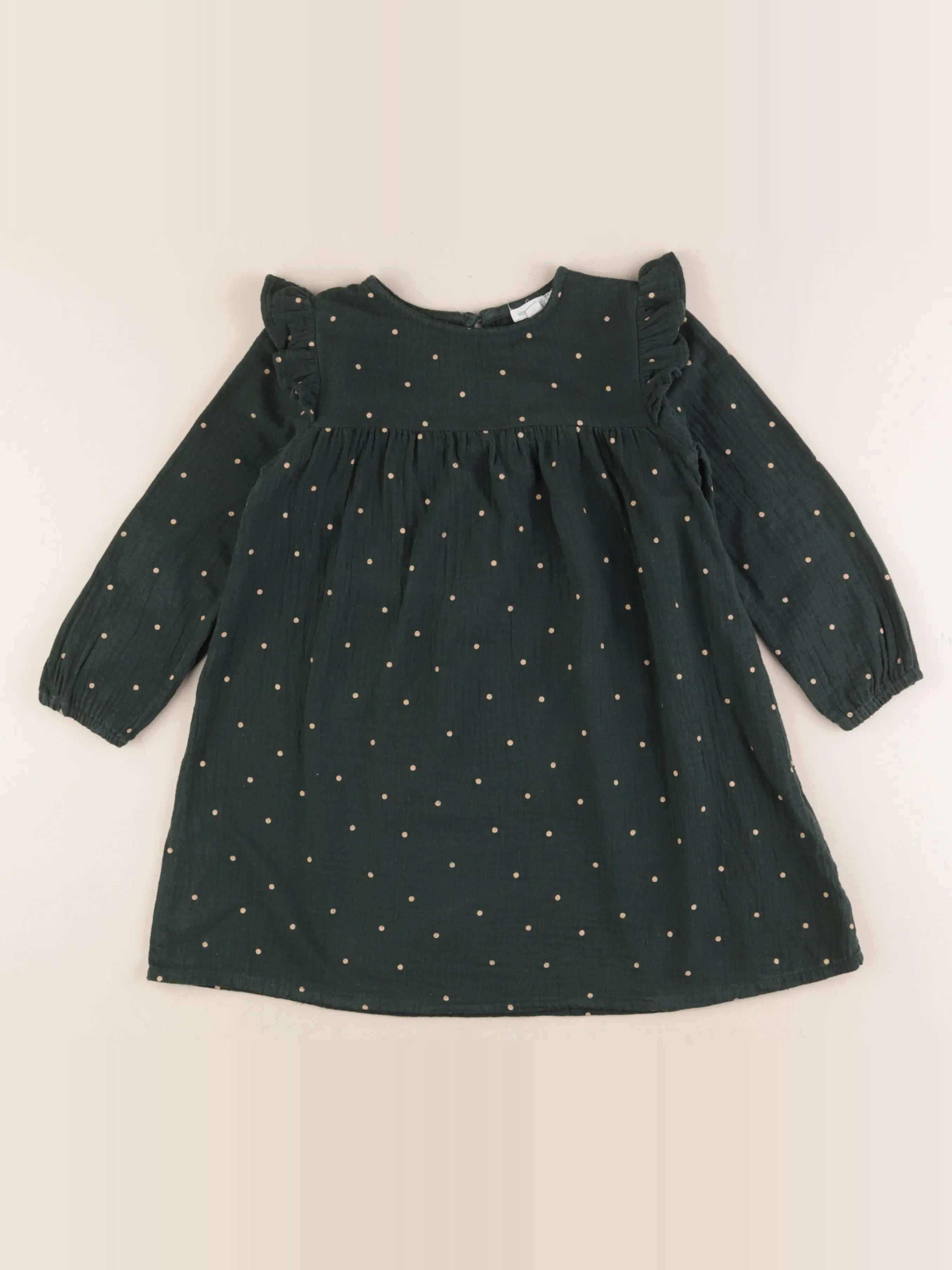 Vertbaudet - robe vert - 4 ans