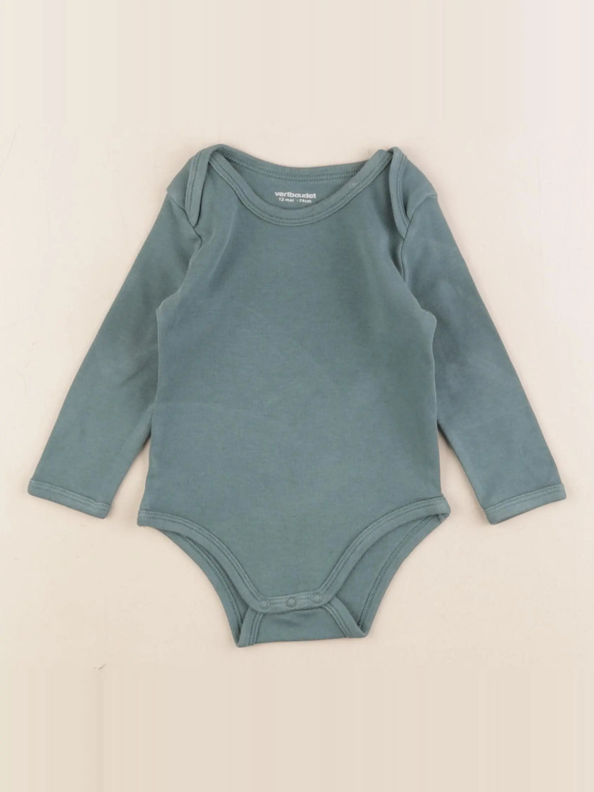 Vertbaudet - body vert - 12 mois