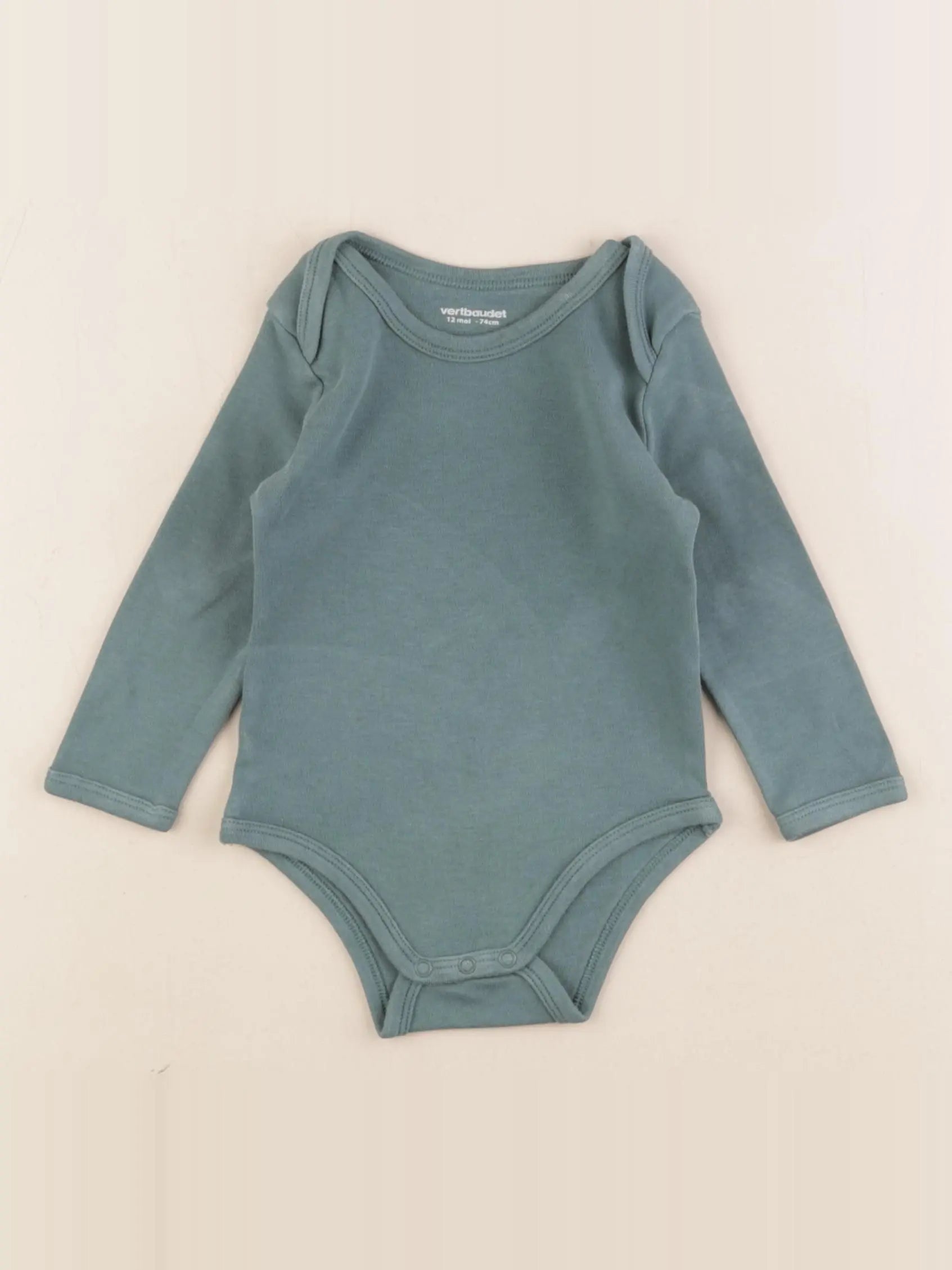 Vertbaudet - body vert - 12 mois