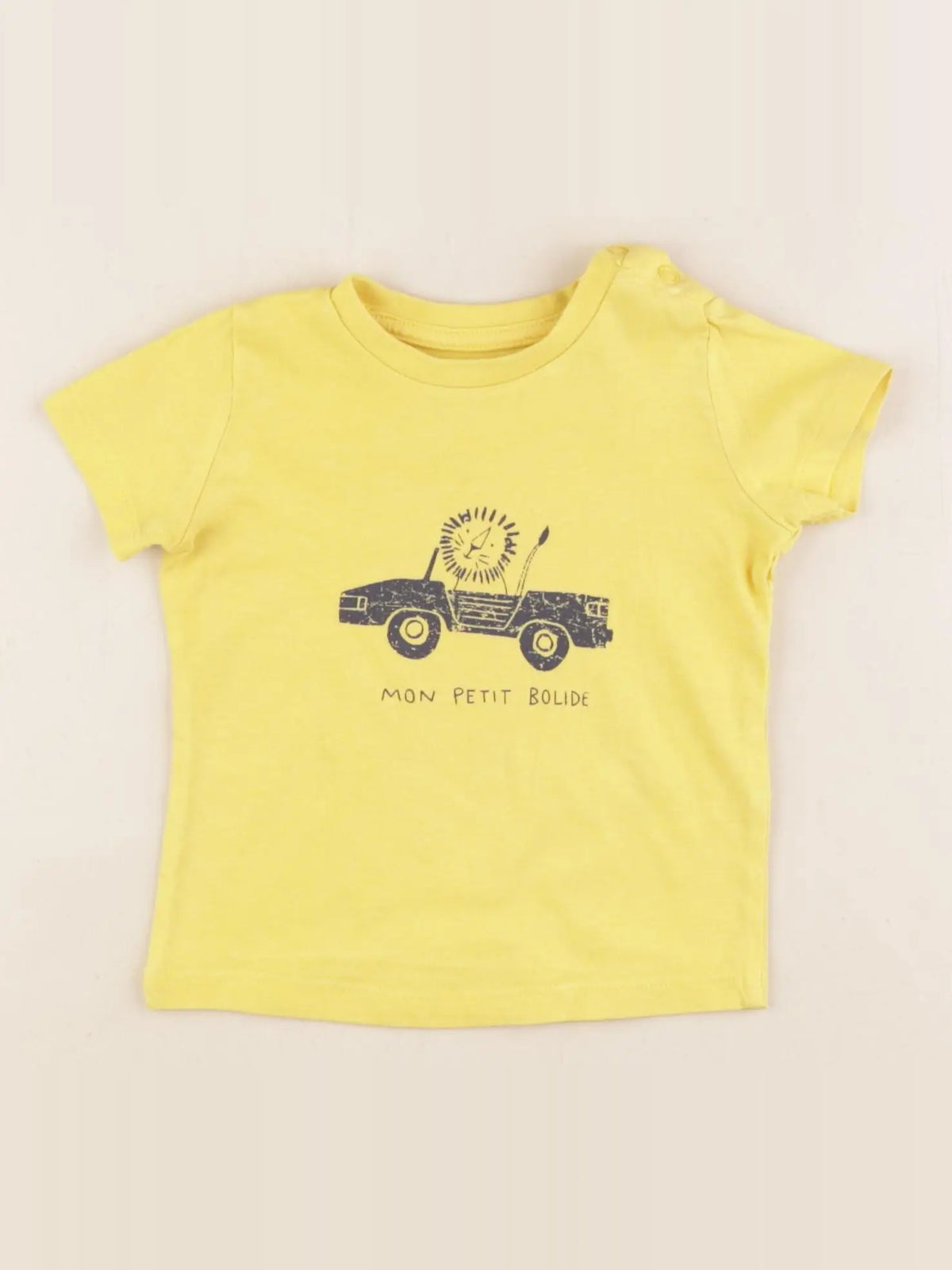 Vertbaudet - tee-shirt jaune - 9 mois