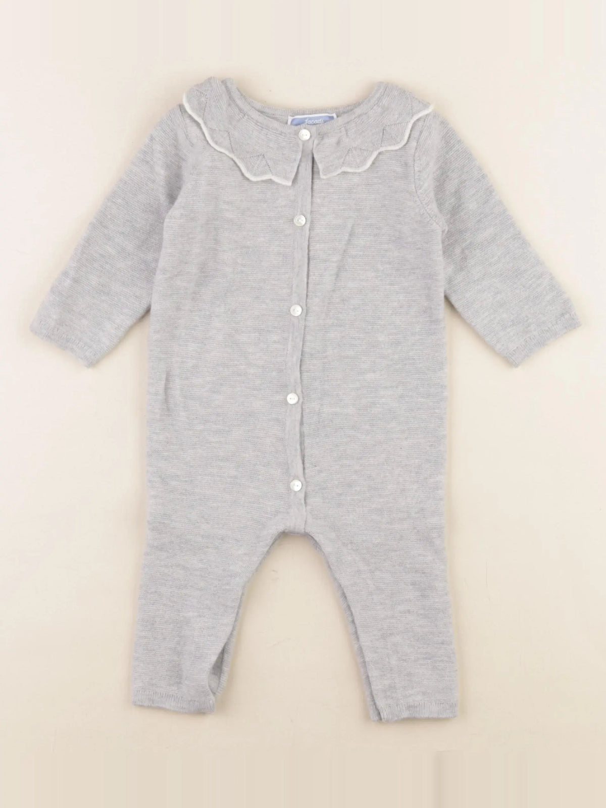 Jacadi - combinaison gris - 6 mois