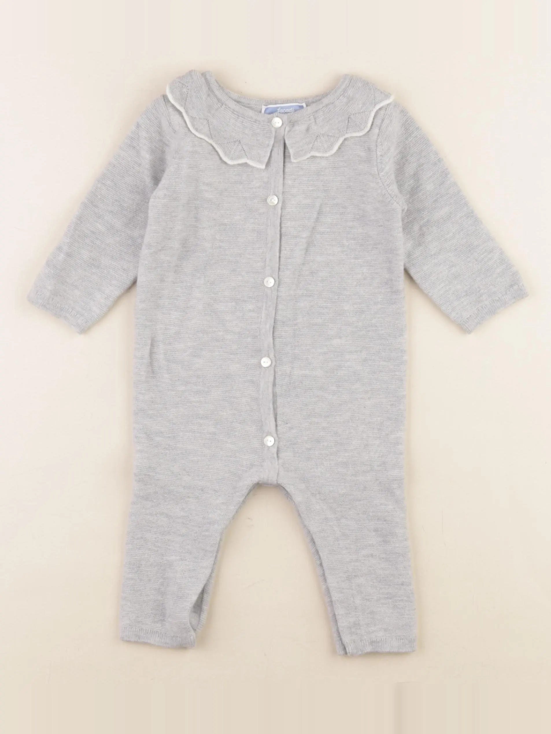 Jacadi - combinaison gris - 6 mois