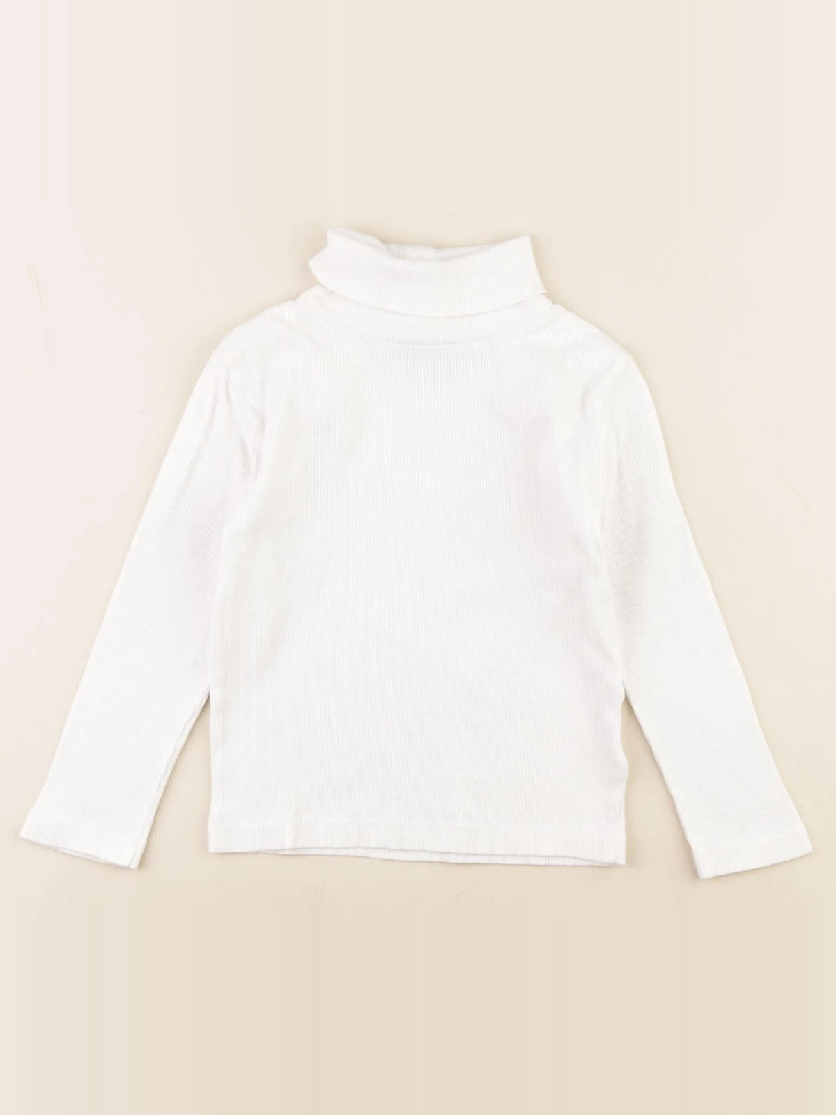 Monoprix - sous-pull blanc - 4 ans