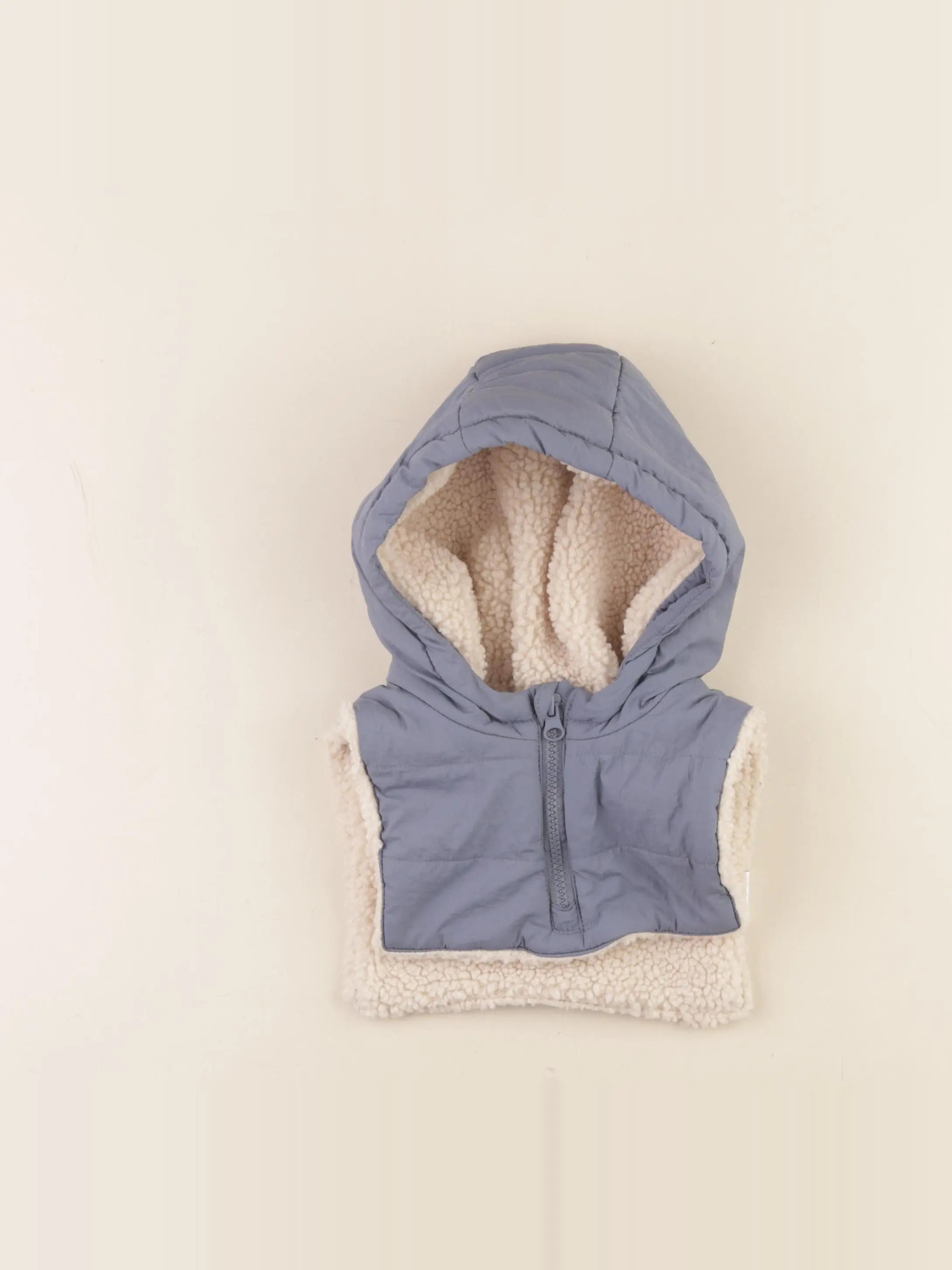 Vertbaudet - cagoule bleu - 2 ans