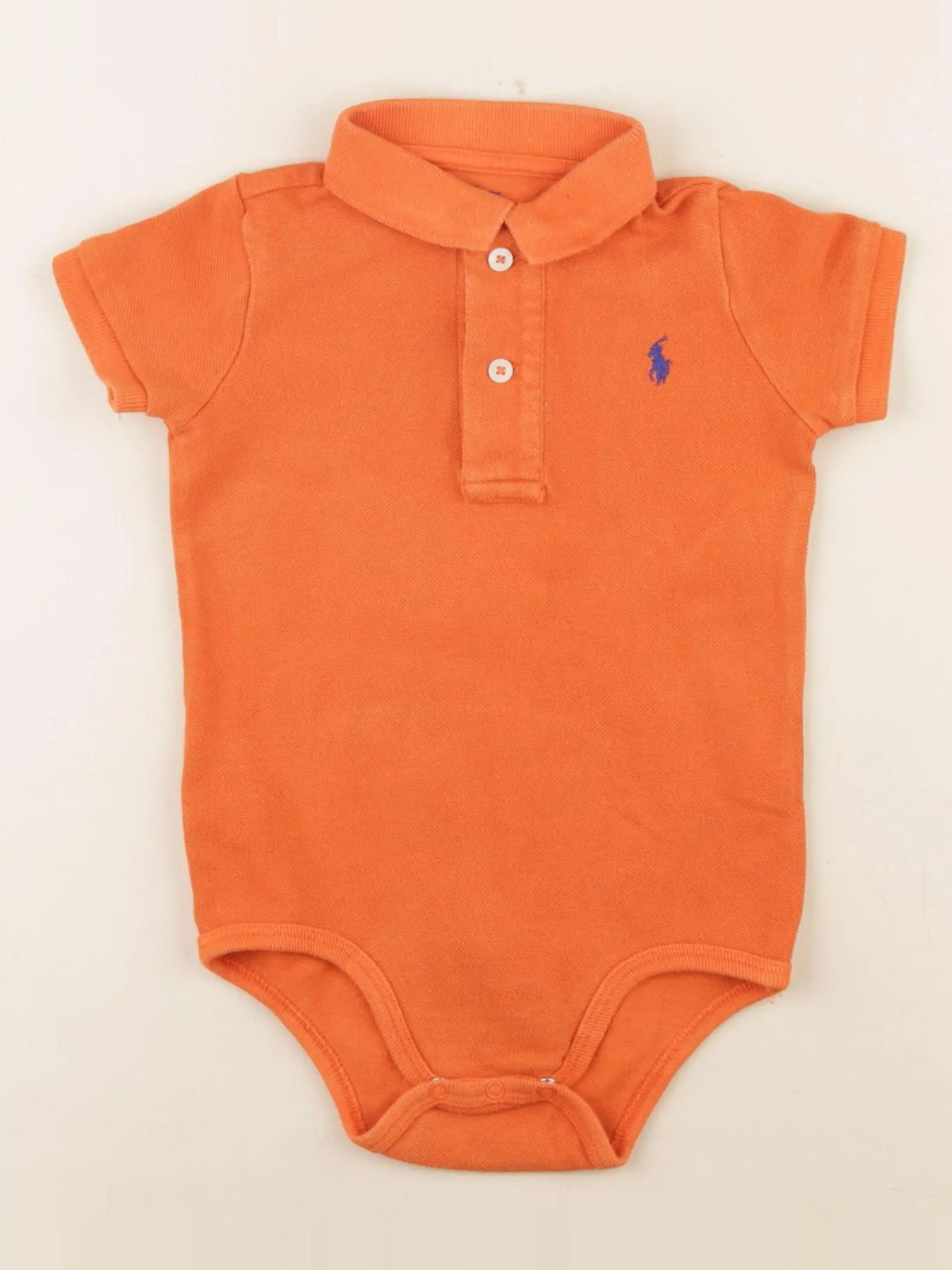 Ralph Lauren - body à col orange - 12 mois