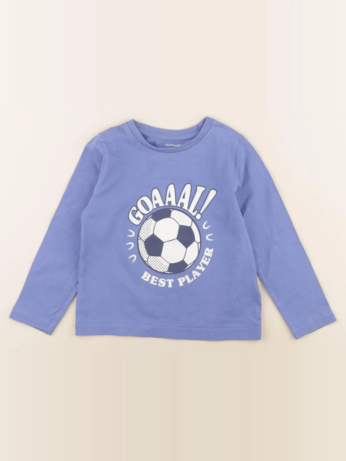 Vertbaudet - tee-shirt bleu - 4 ans