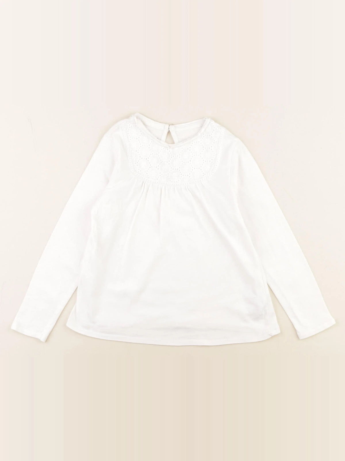 Vertbaudet - tee-shirt blanc - 6 ans