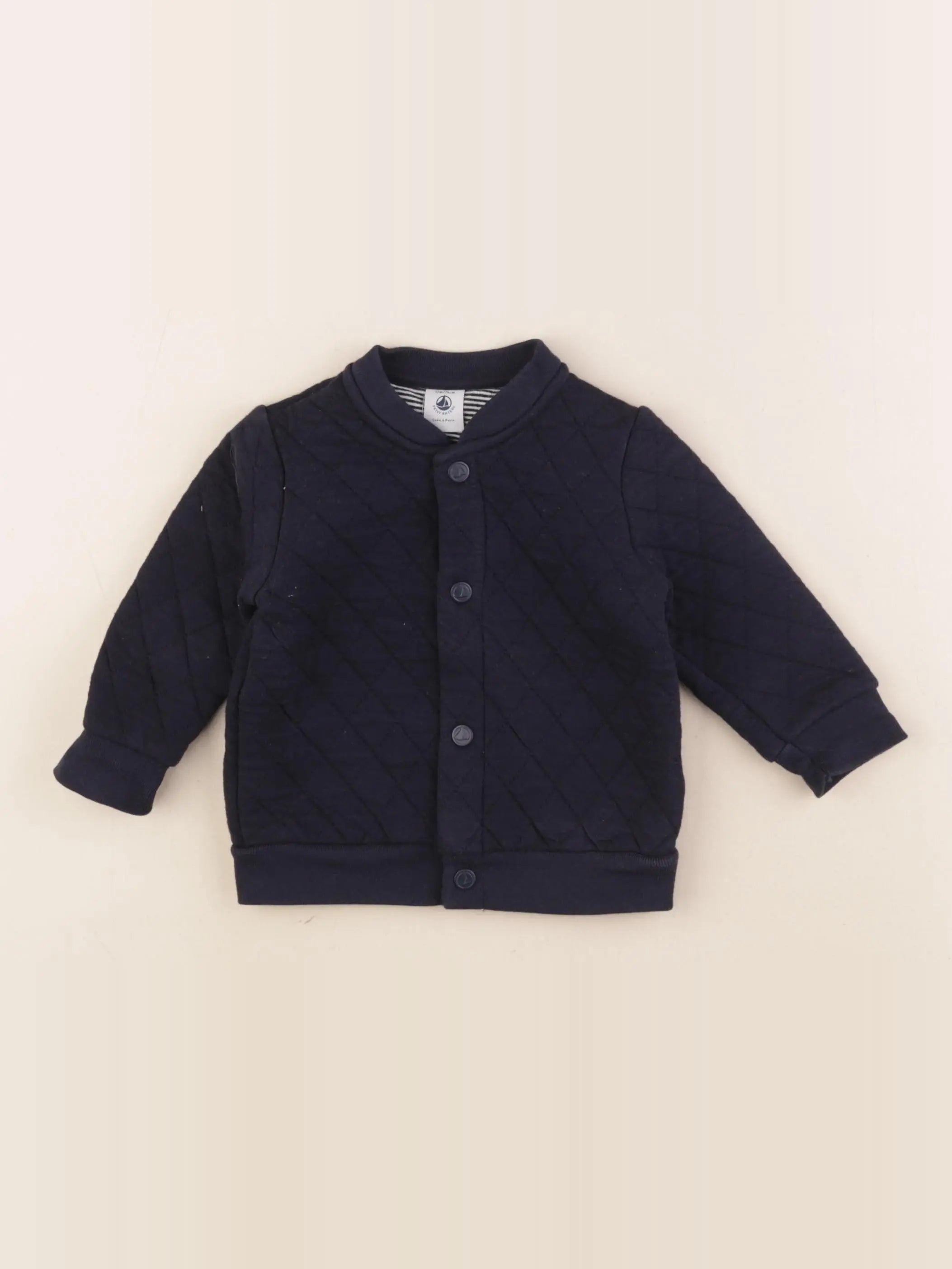 Petit Bateau - veste bleu - 12 mois