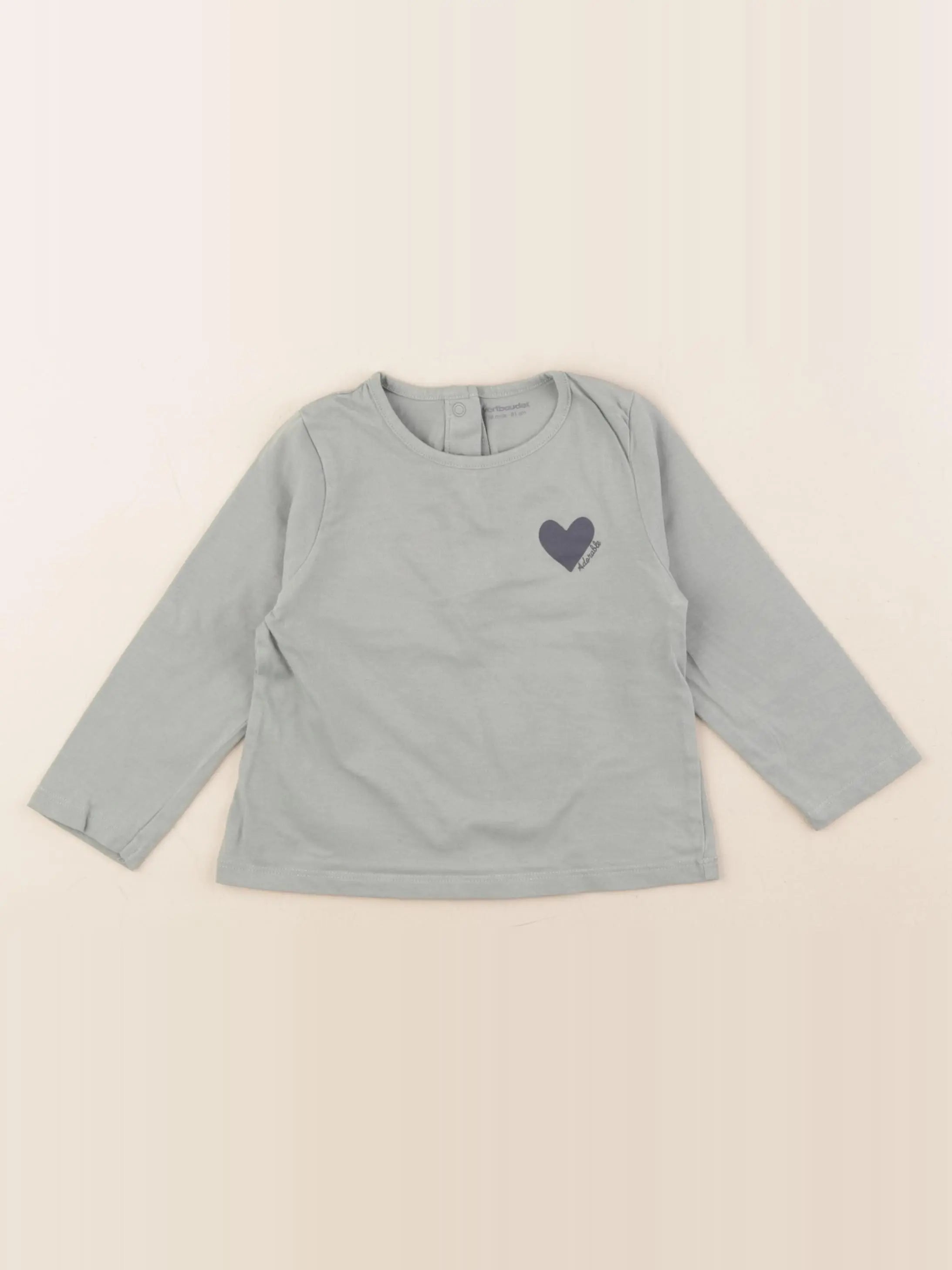 Vertbaudet - tee-shirt vert - 18 mois
