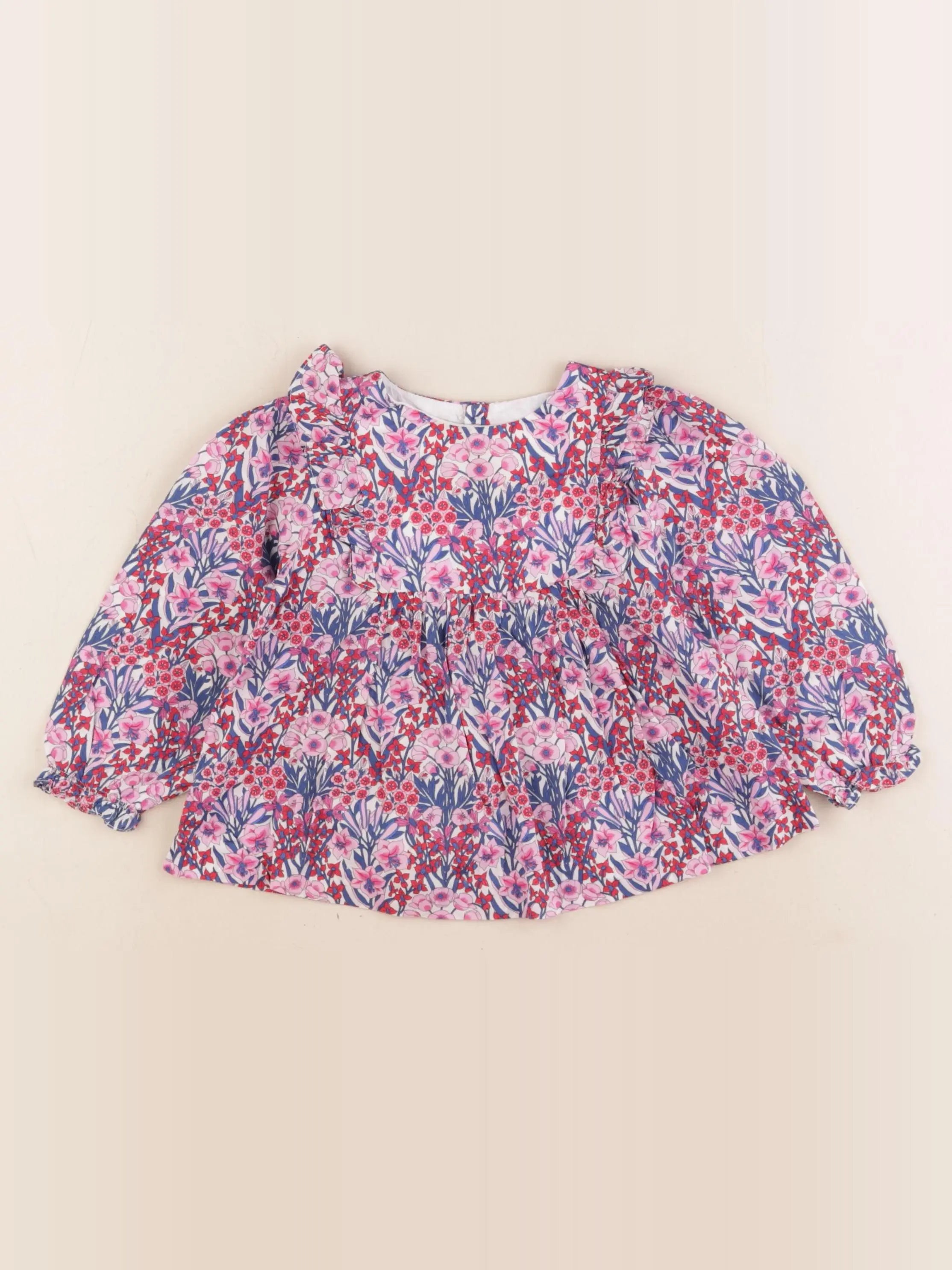 Jacadi - blouse liberty multicolore - 2 ans