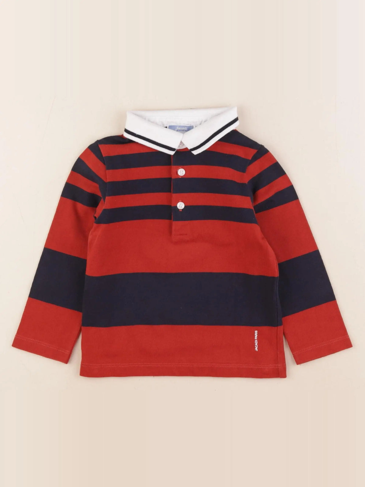 Jacadi - polo bleu, marron - 36 mois