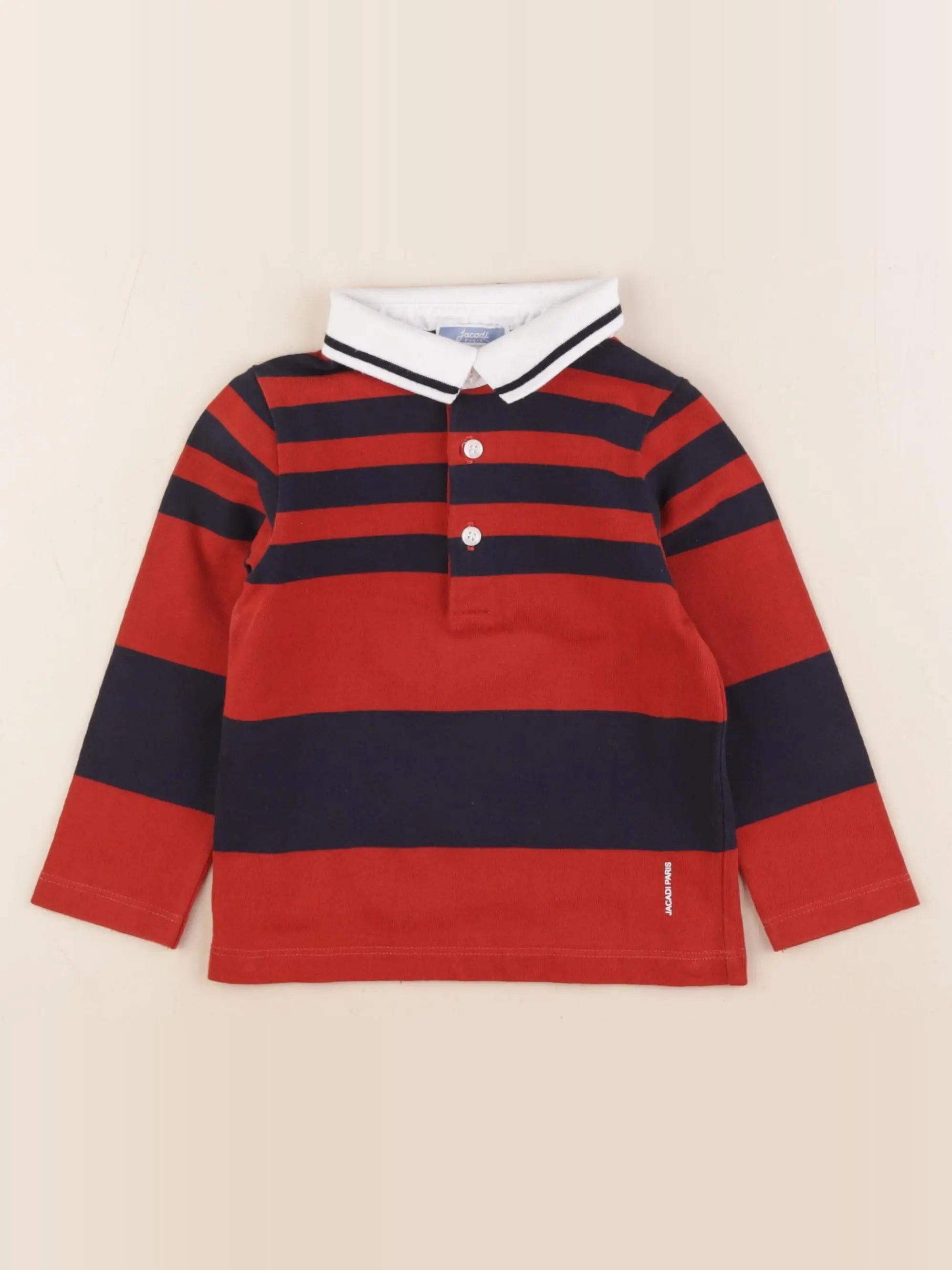 Jacadi - polo bleu, marron - 36 mois