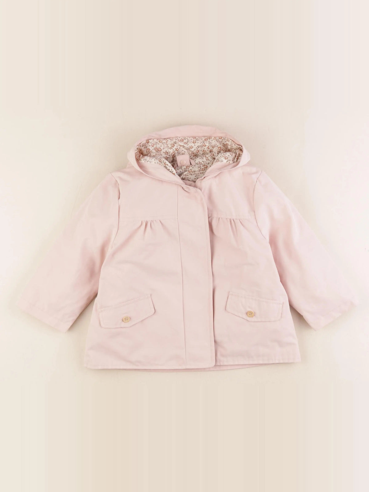 Vertbaudet - parka rose - 24 mois