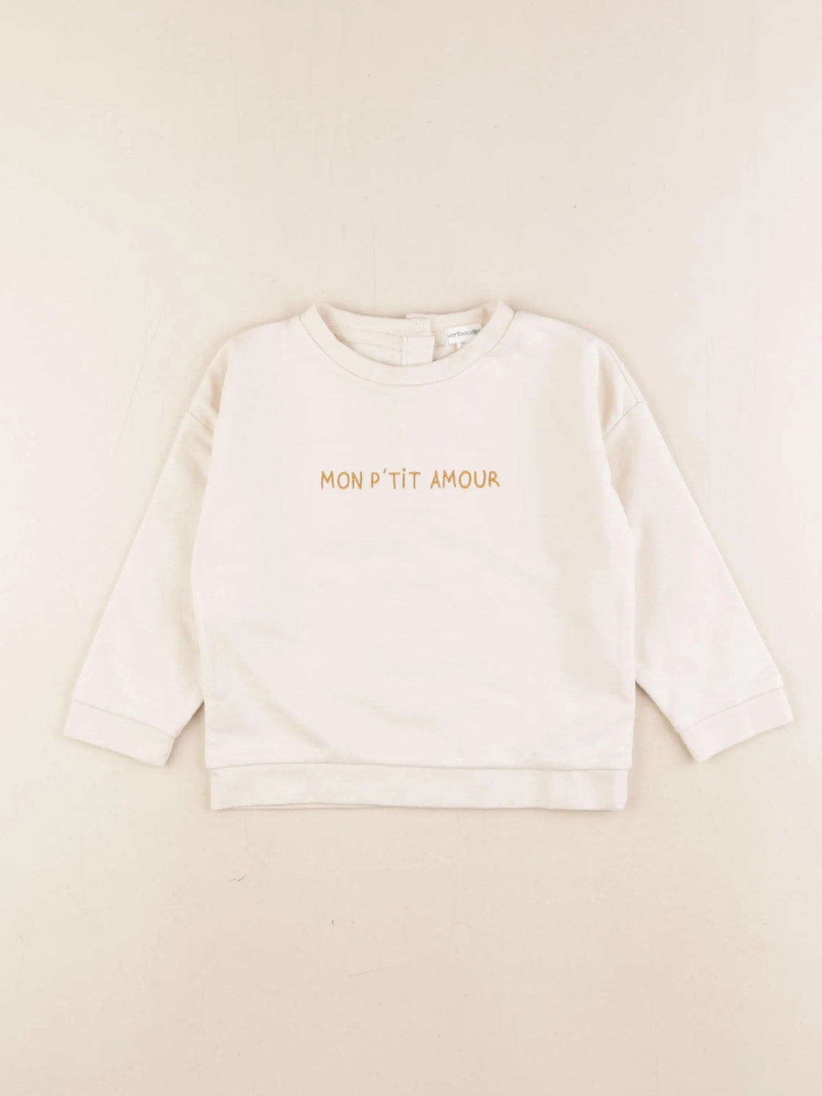 Vertbaudet - sweat blanc - 24 mois