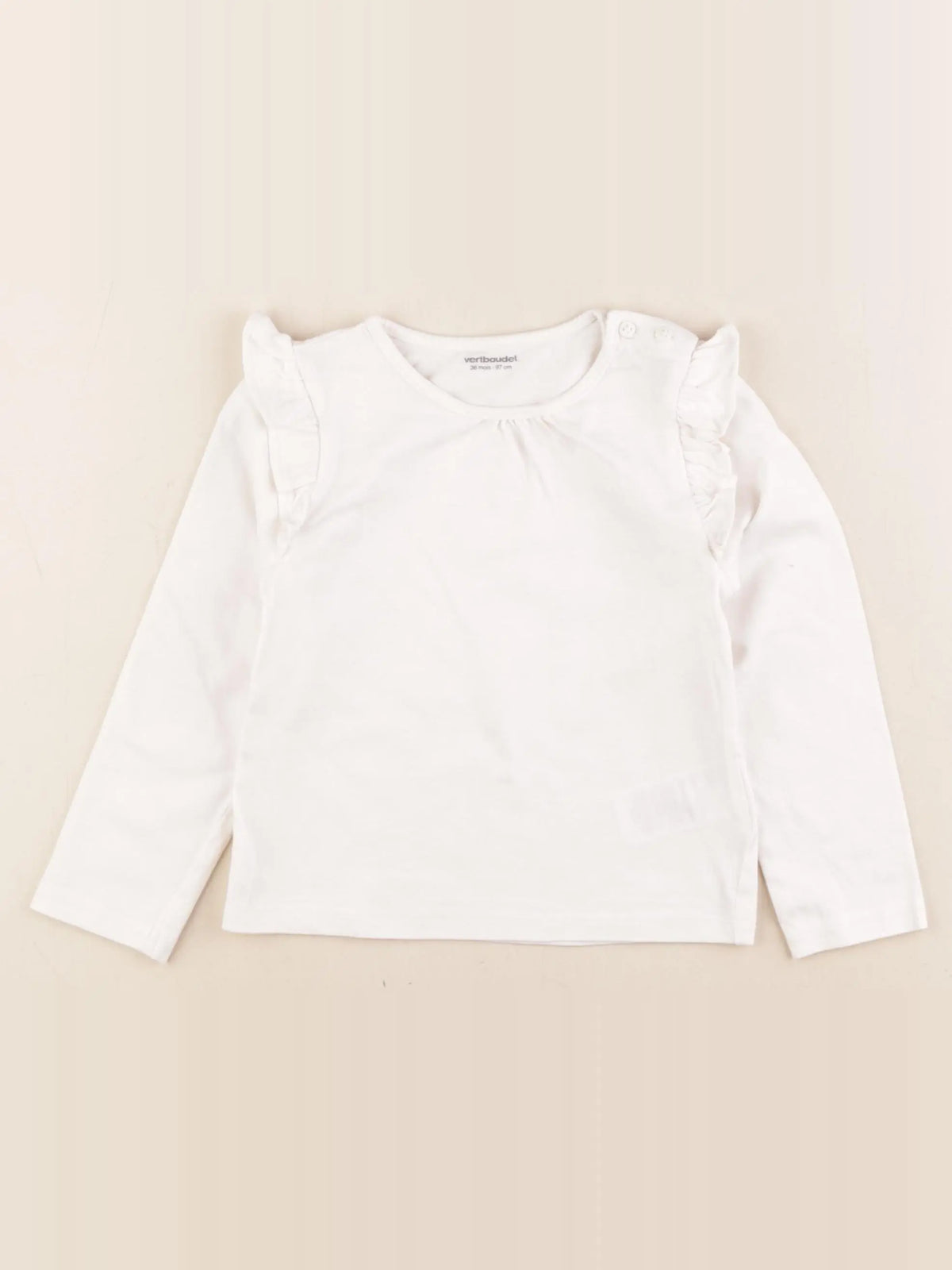 Vertbaudet - tee-shirt blanc - 36 mois