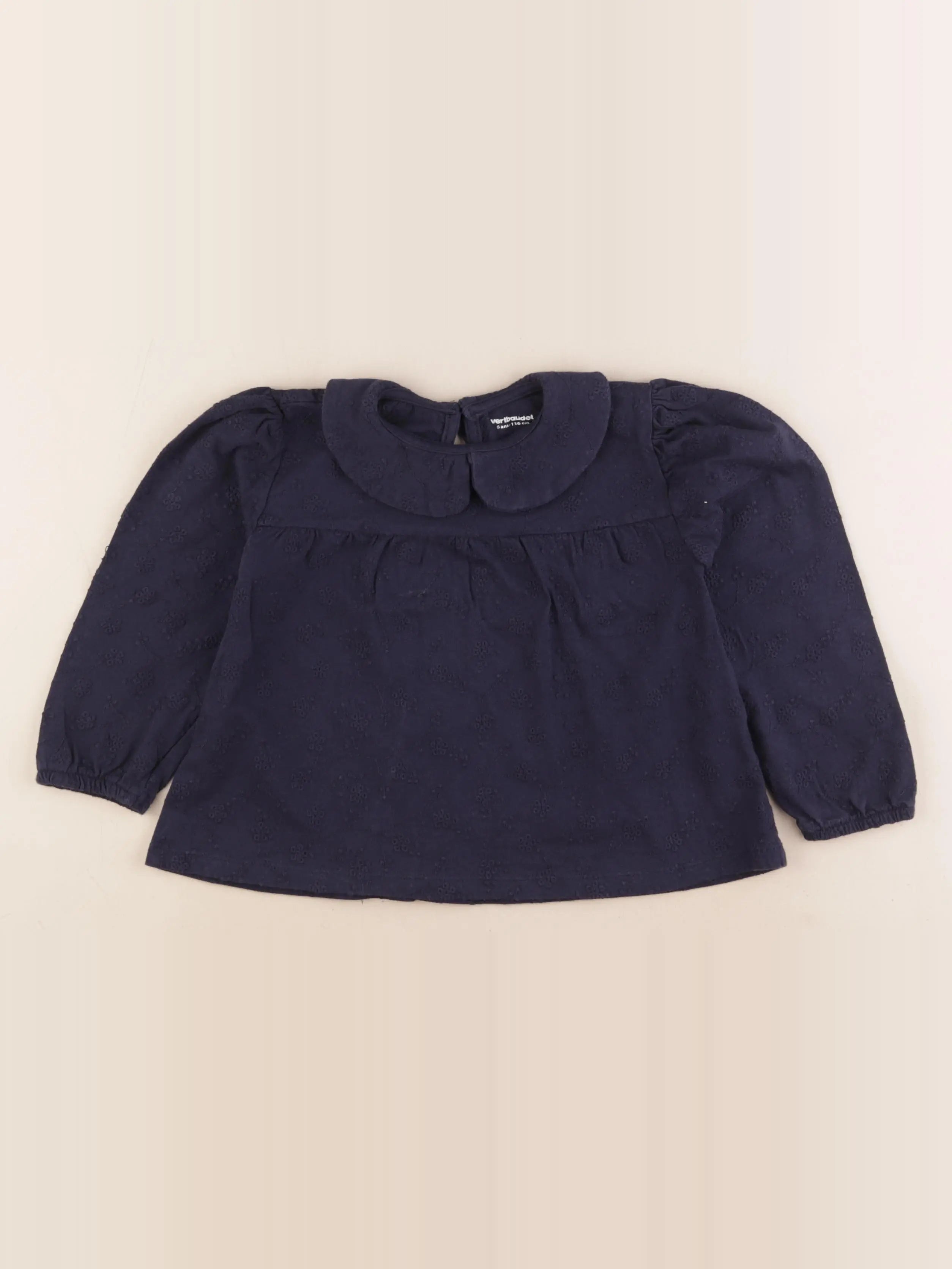 Vertbaudet - tee-shirt bleu - 6 ans