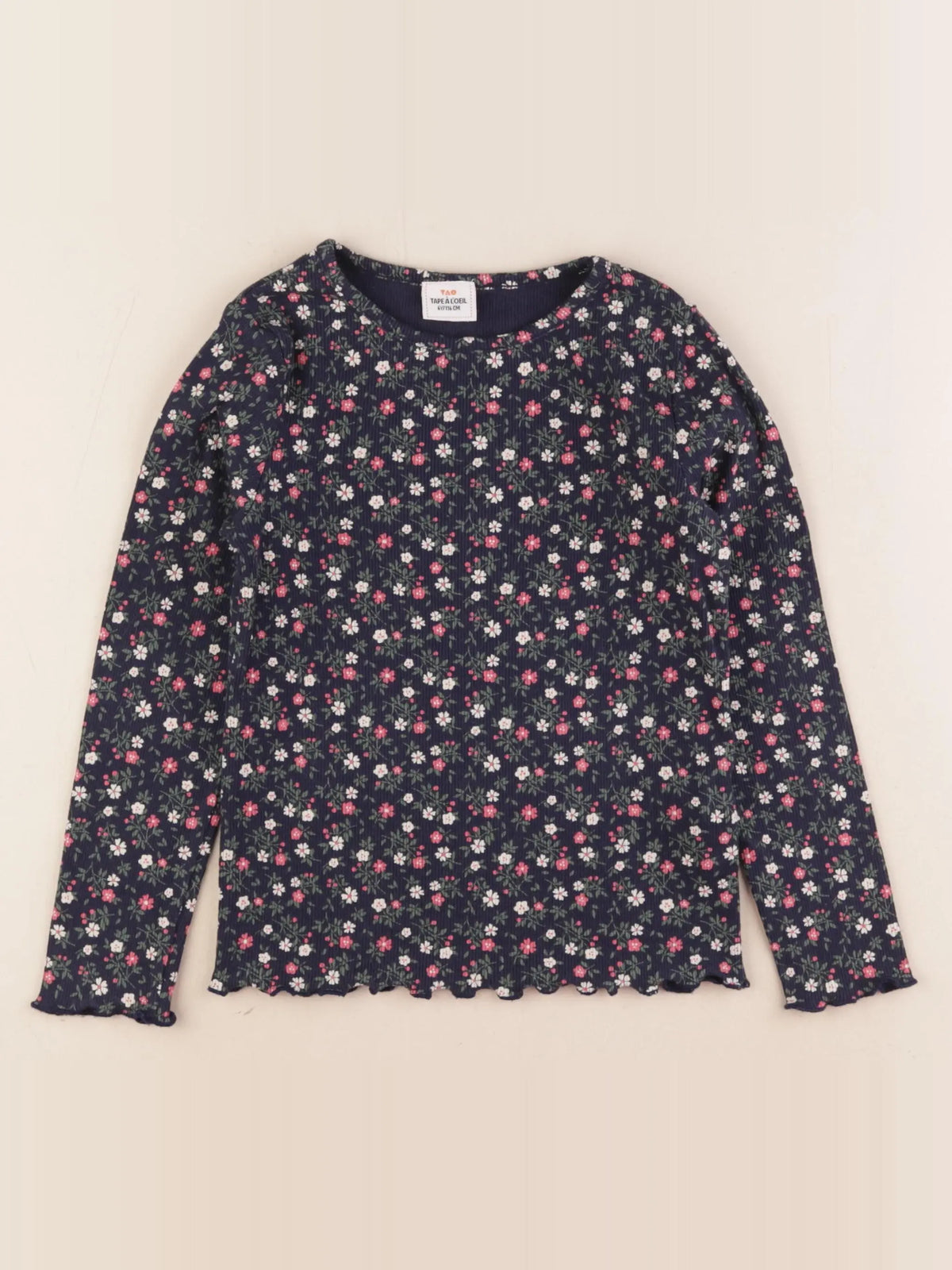 Tape à l'oeil - tee-shirt bleu, rose - 6 ans