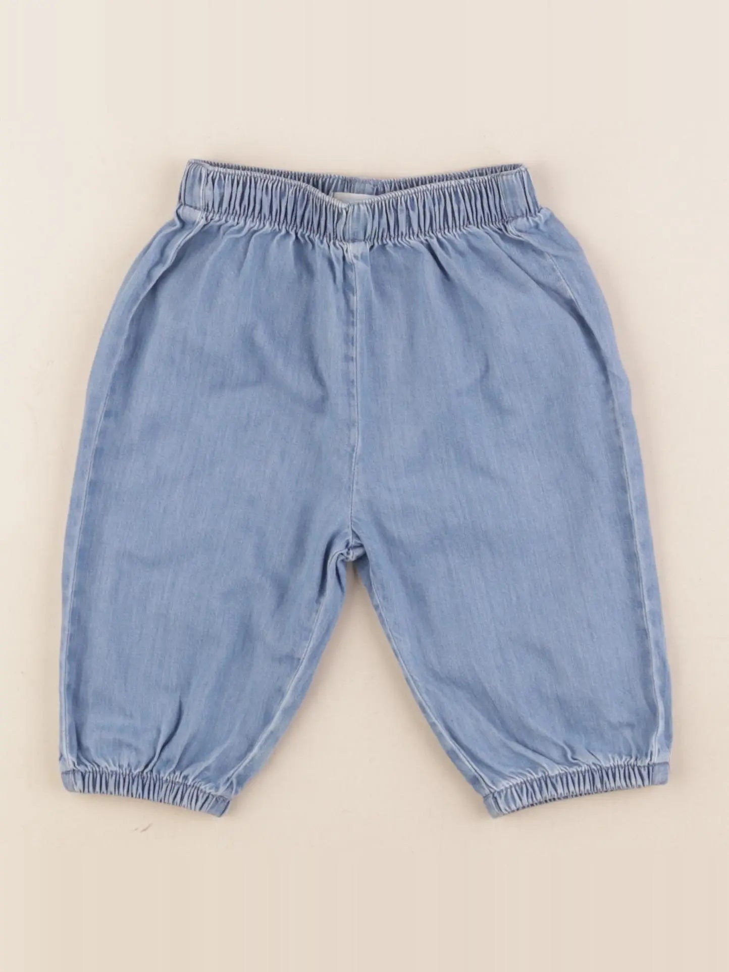 Vertbaudet - pantalon bleu - 6 mois