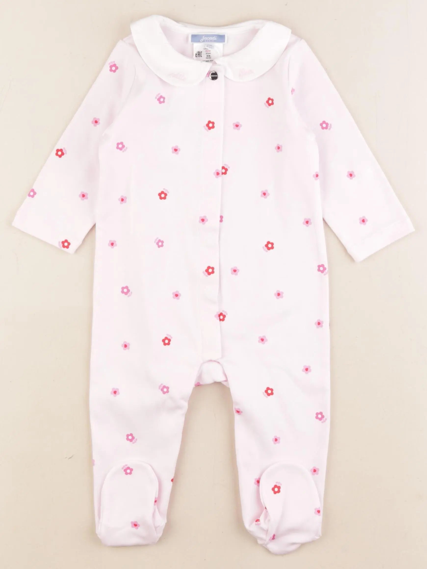 Jacadi - pyjama coton rose - 6 mois