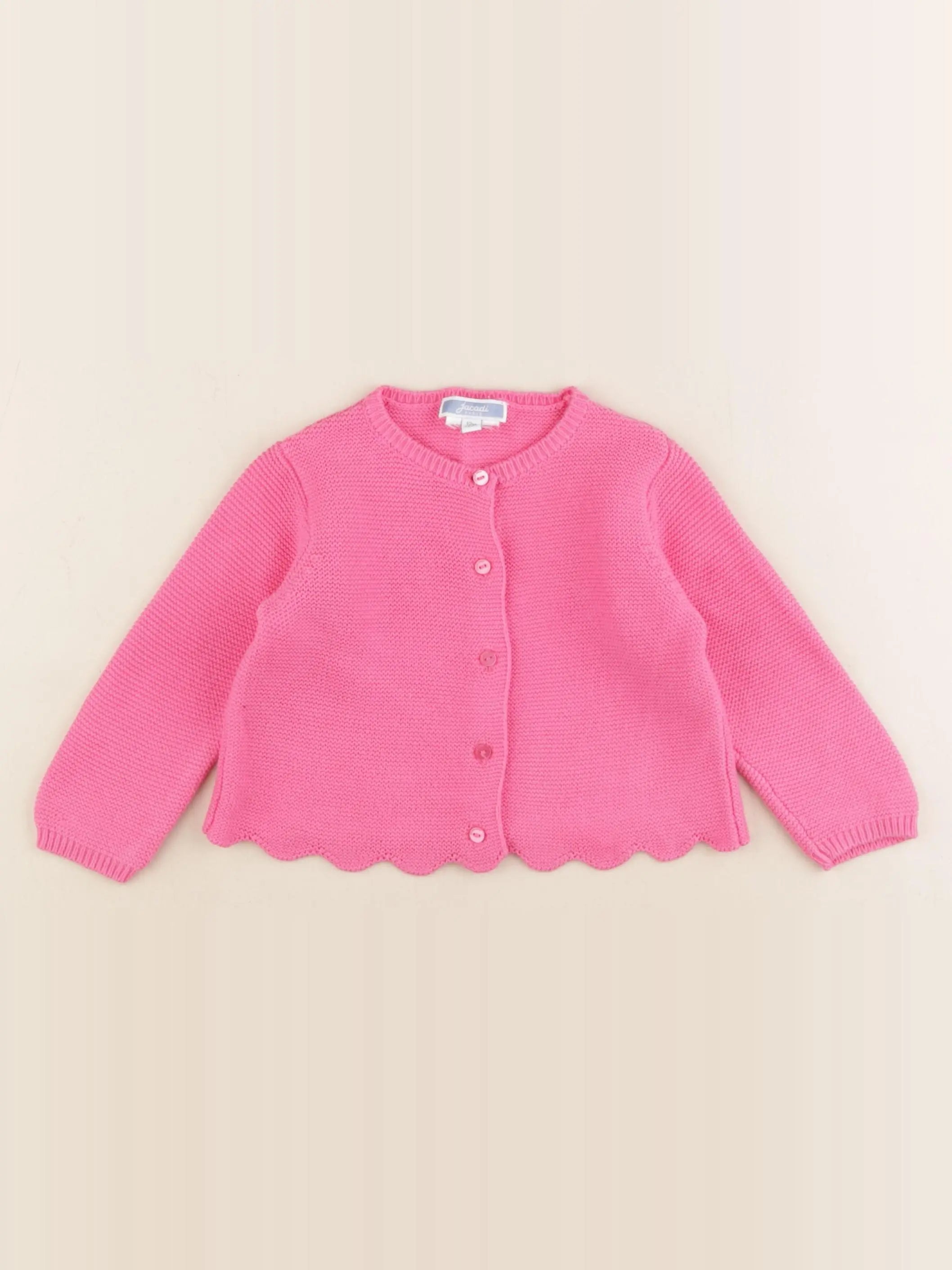 Jacadi - gilet rose - 12 mois