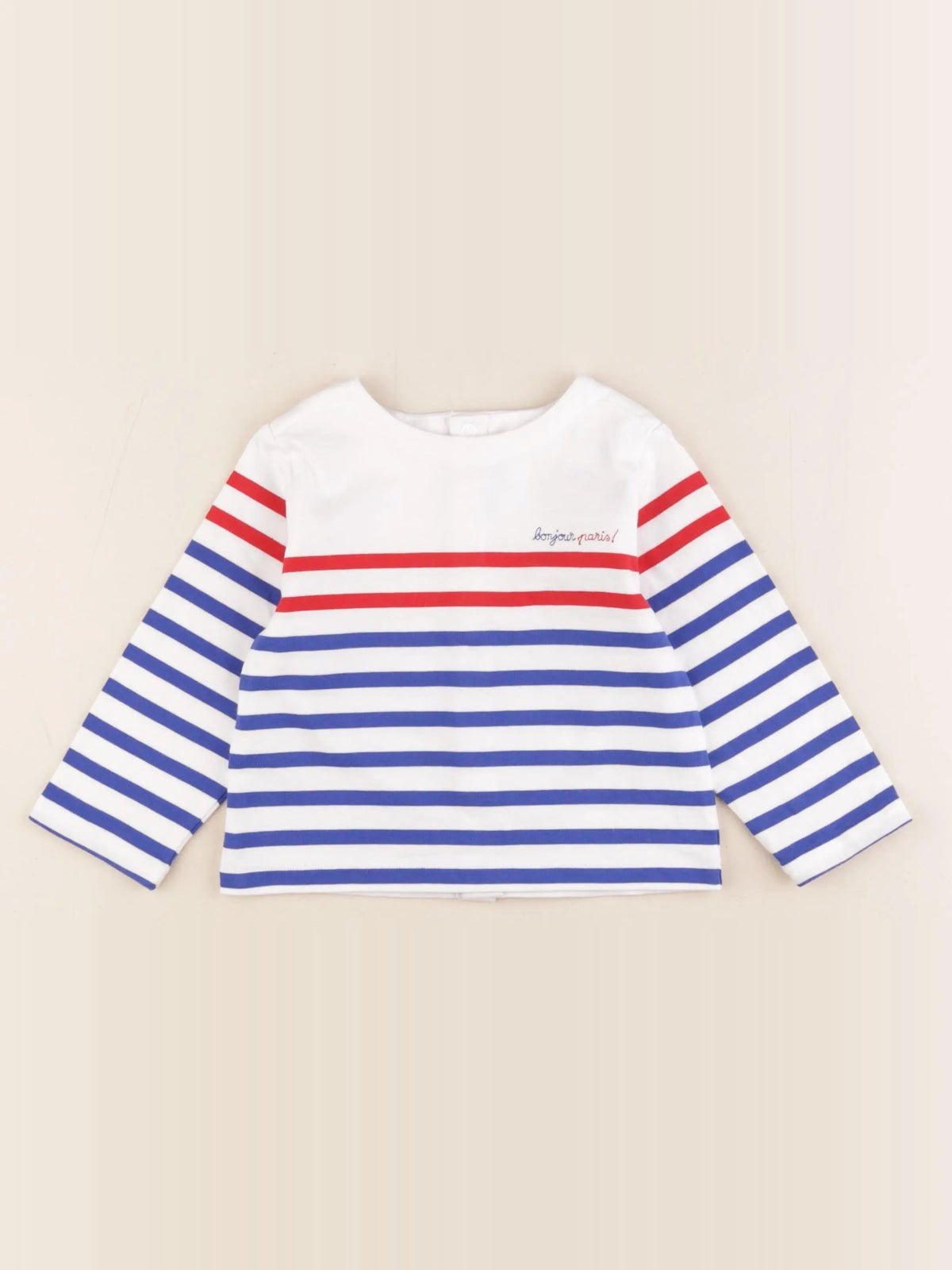 Jacadi - tee-shirt bleu, rouge - 18 mois