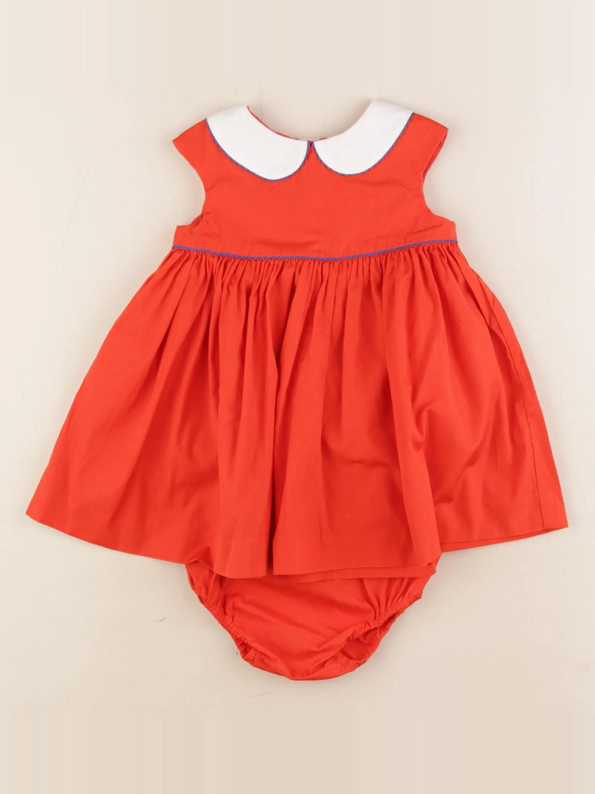 Jacadi - robe rouge - 12 mois