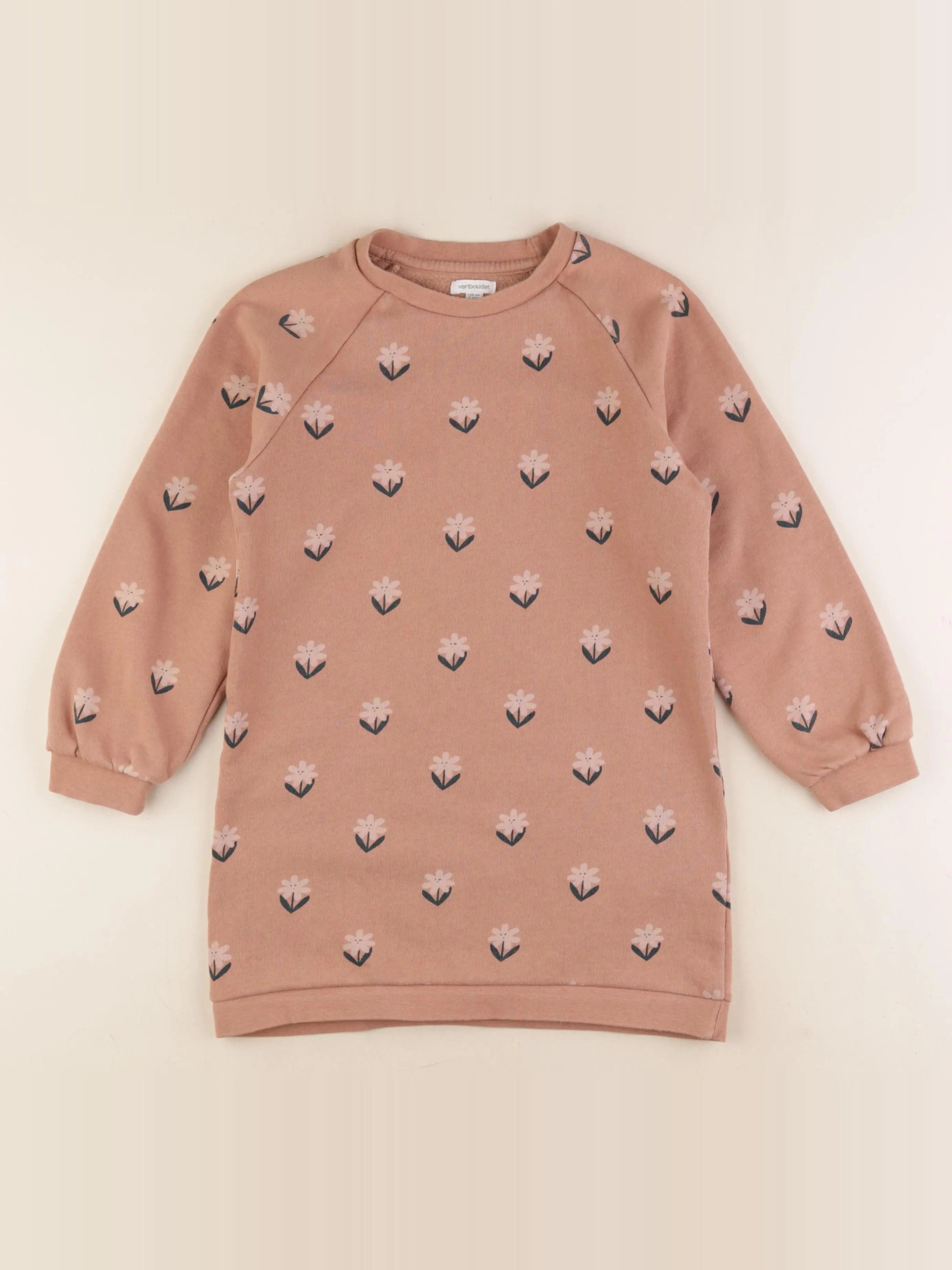 Vertbaudet - robe marron - 8 ans