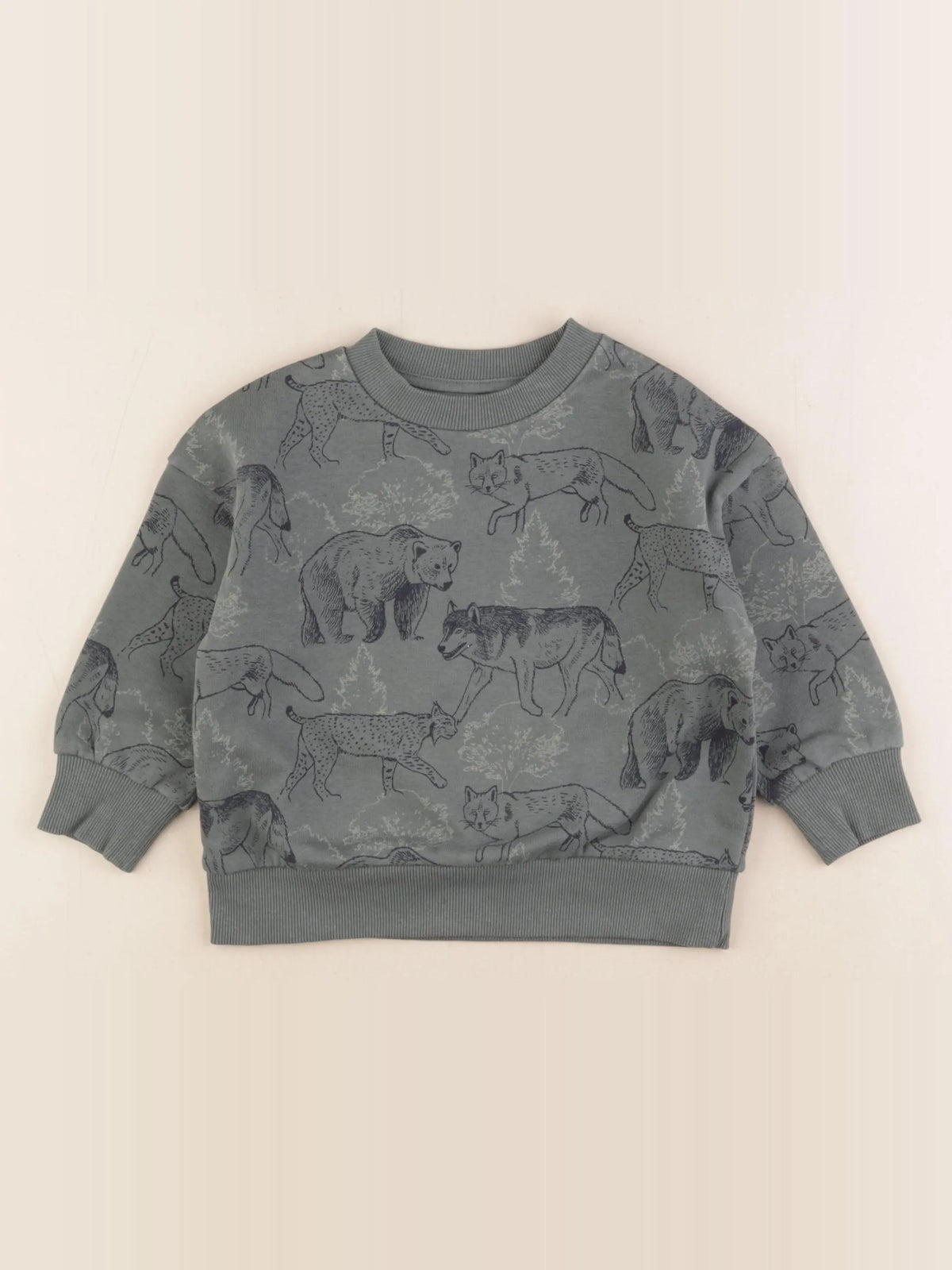 Vertbaudet - sweat vert - 3 ans