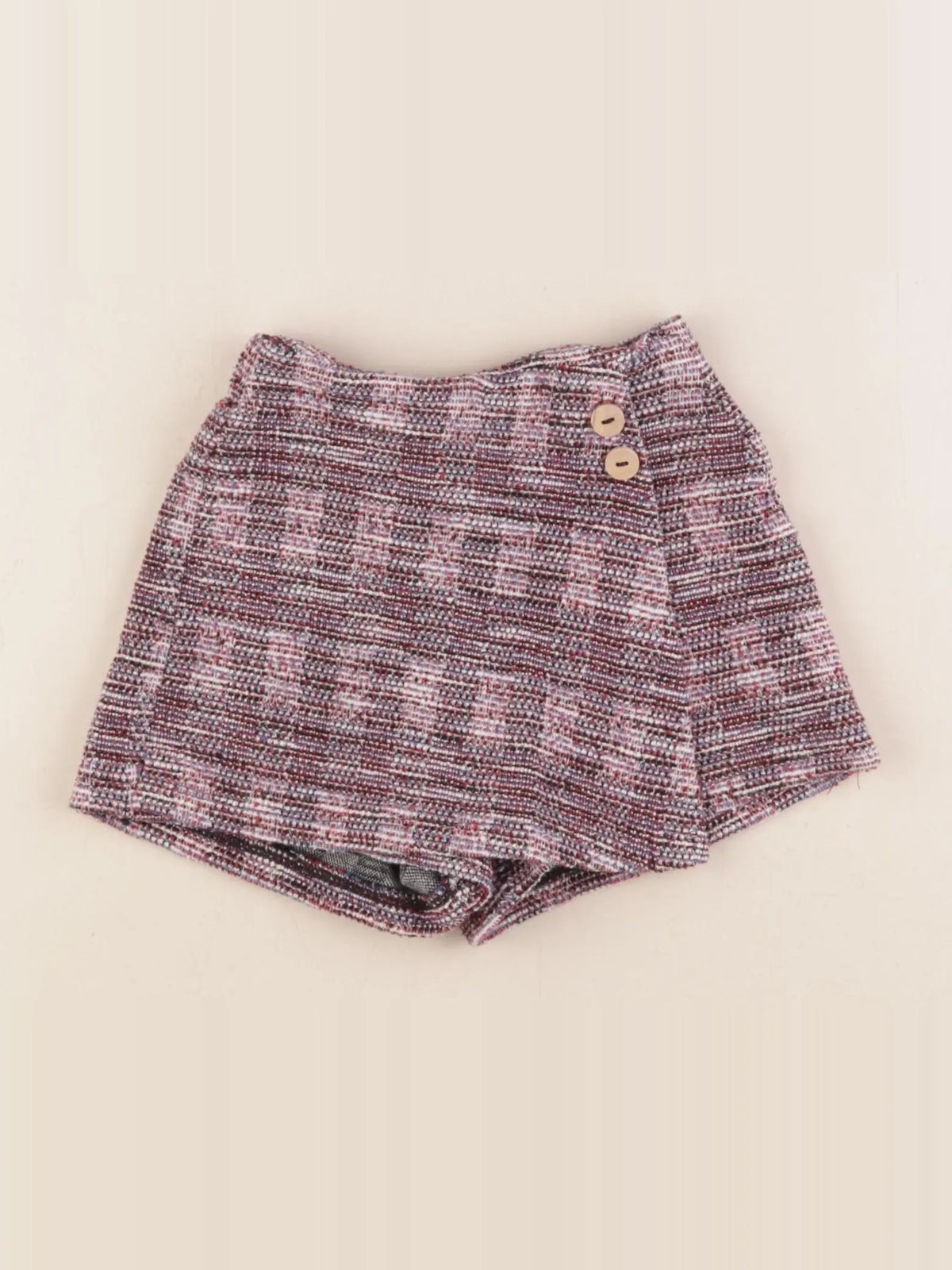 Zara - jupe short bleu, rouge - 3/4 ans
