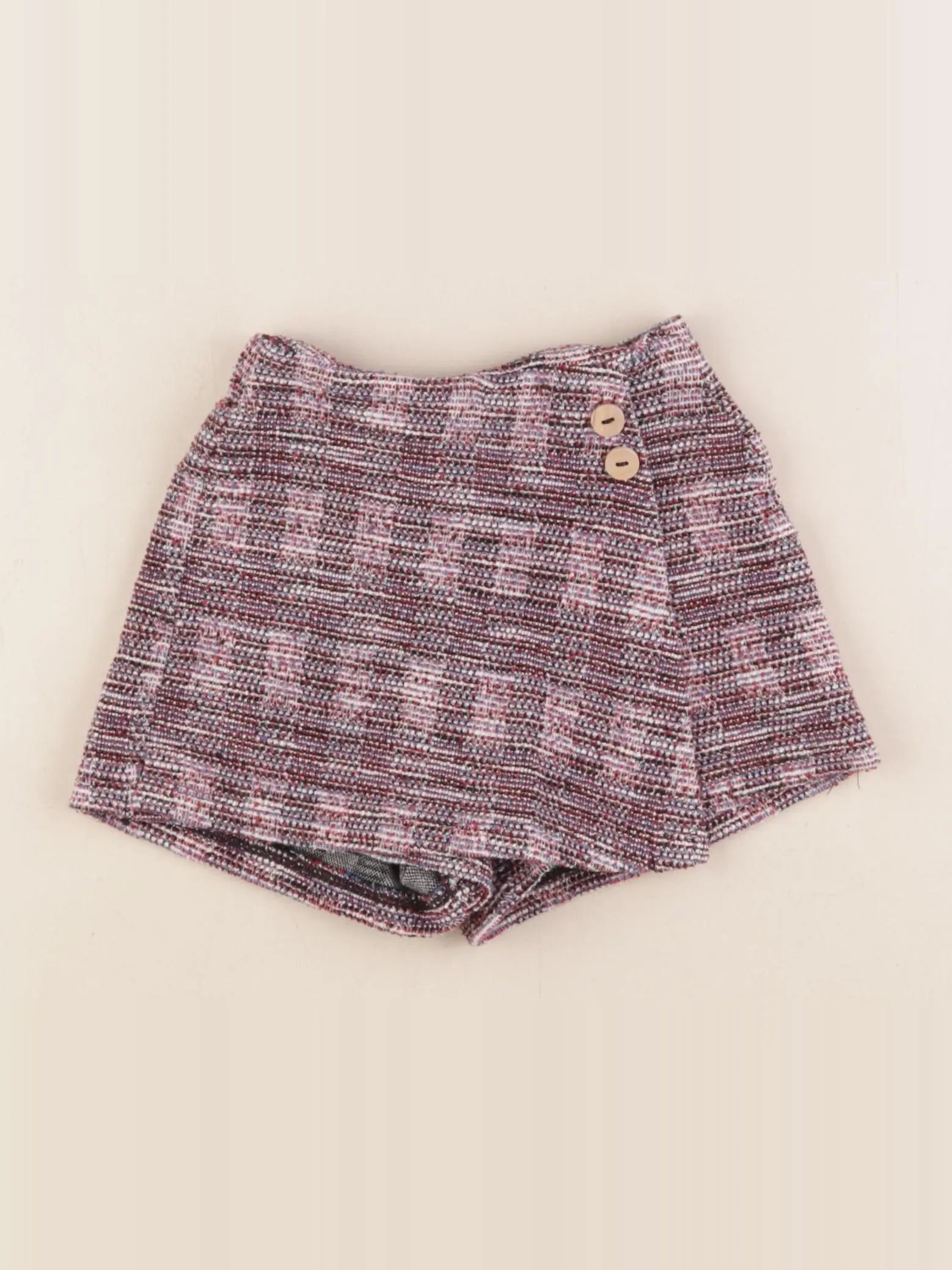 Zara - jupe short bleu, rouge - 3/4 ans