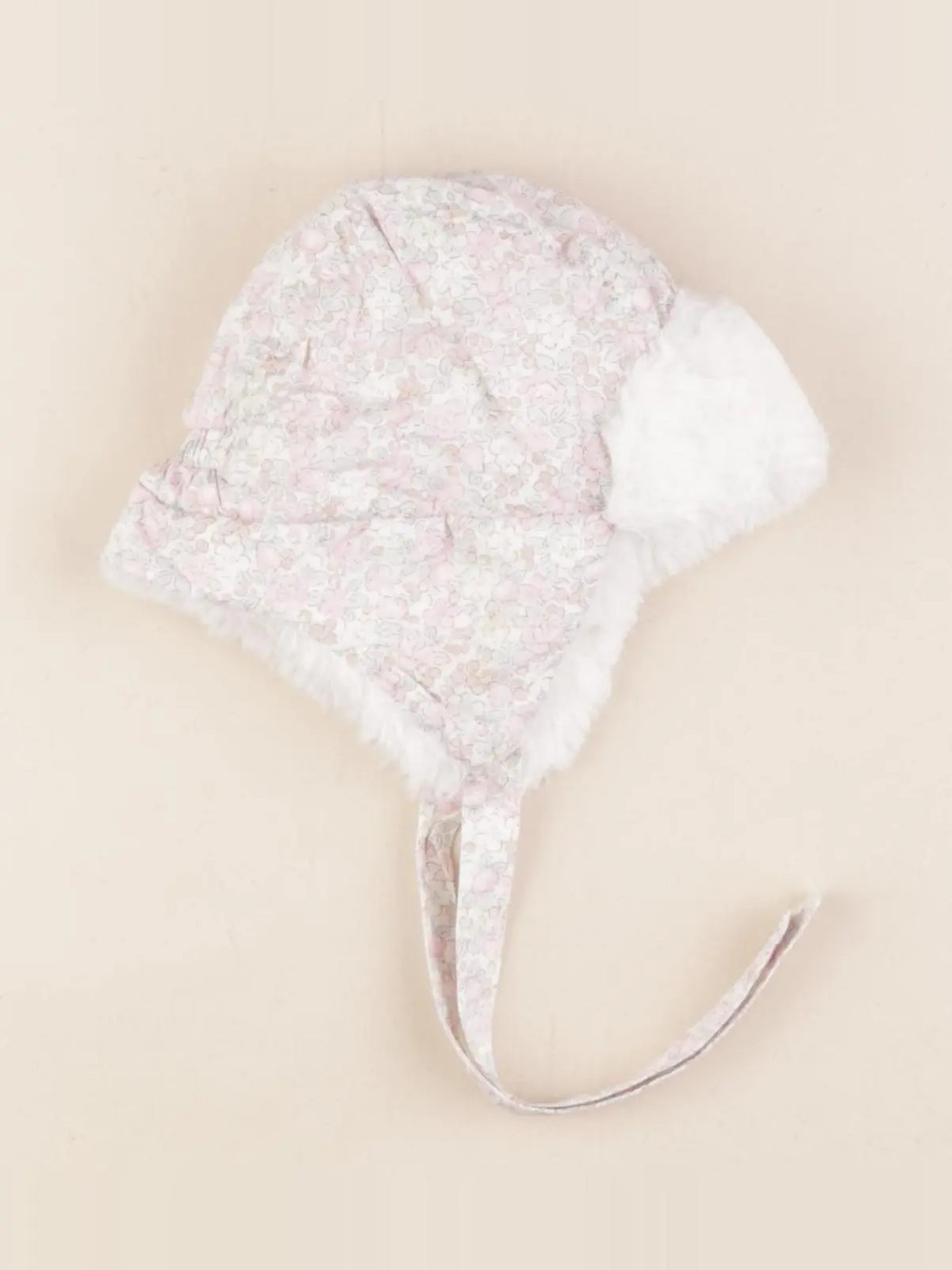 Jacadi - chapka blanc, rose - 6 mois