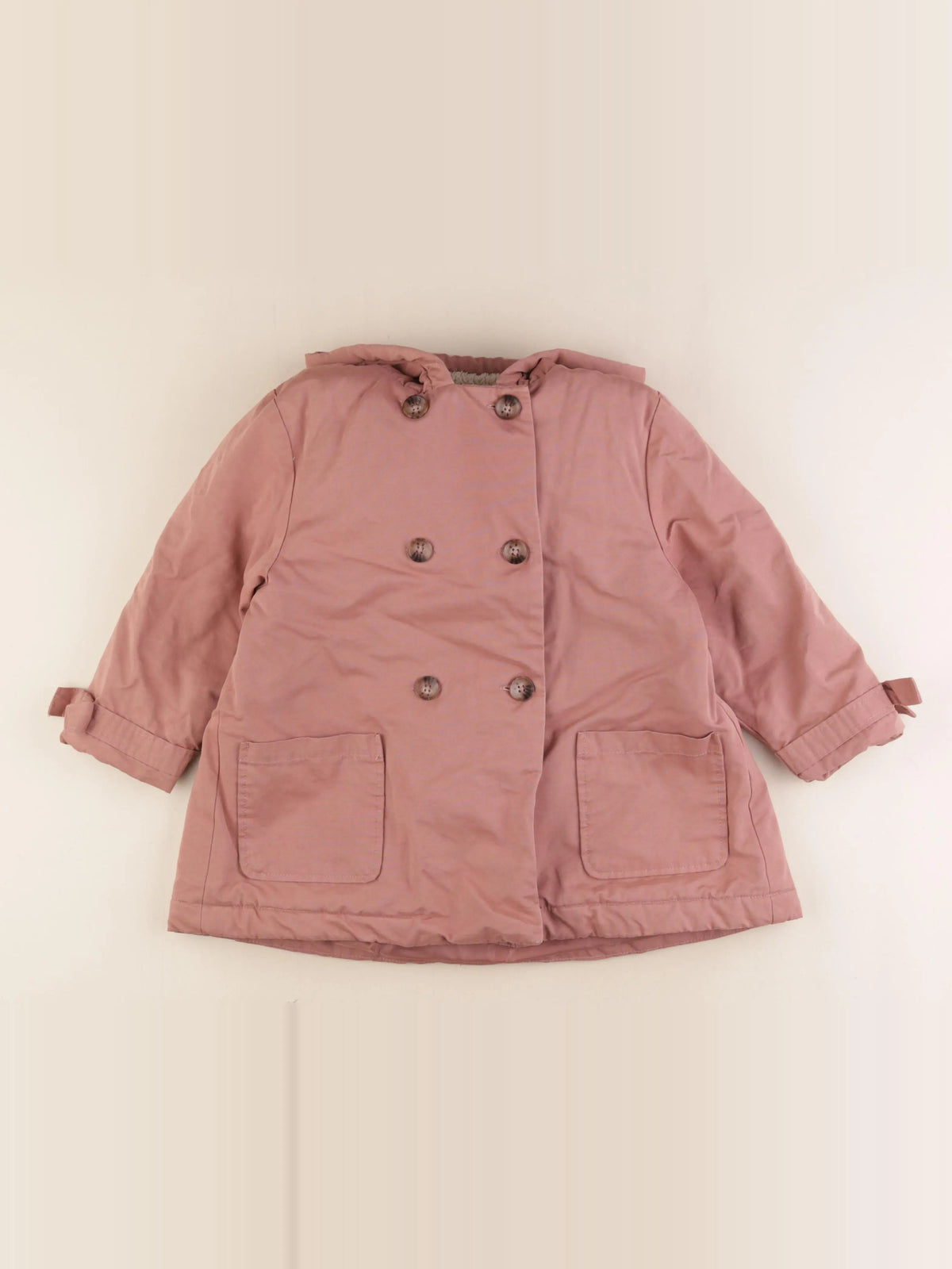 Vertbaudet - parka rose - 6 ans