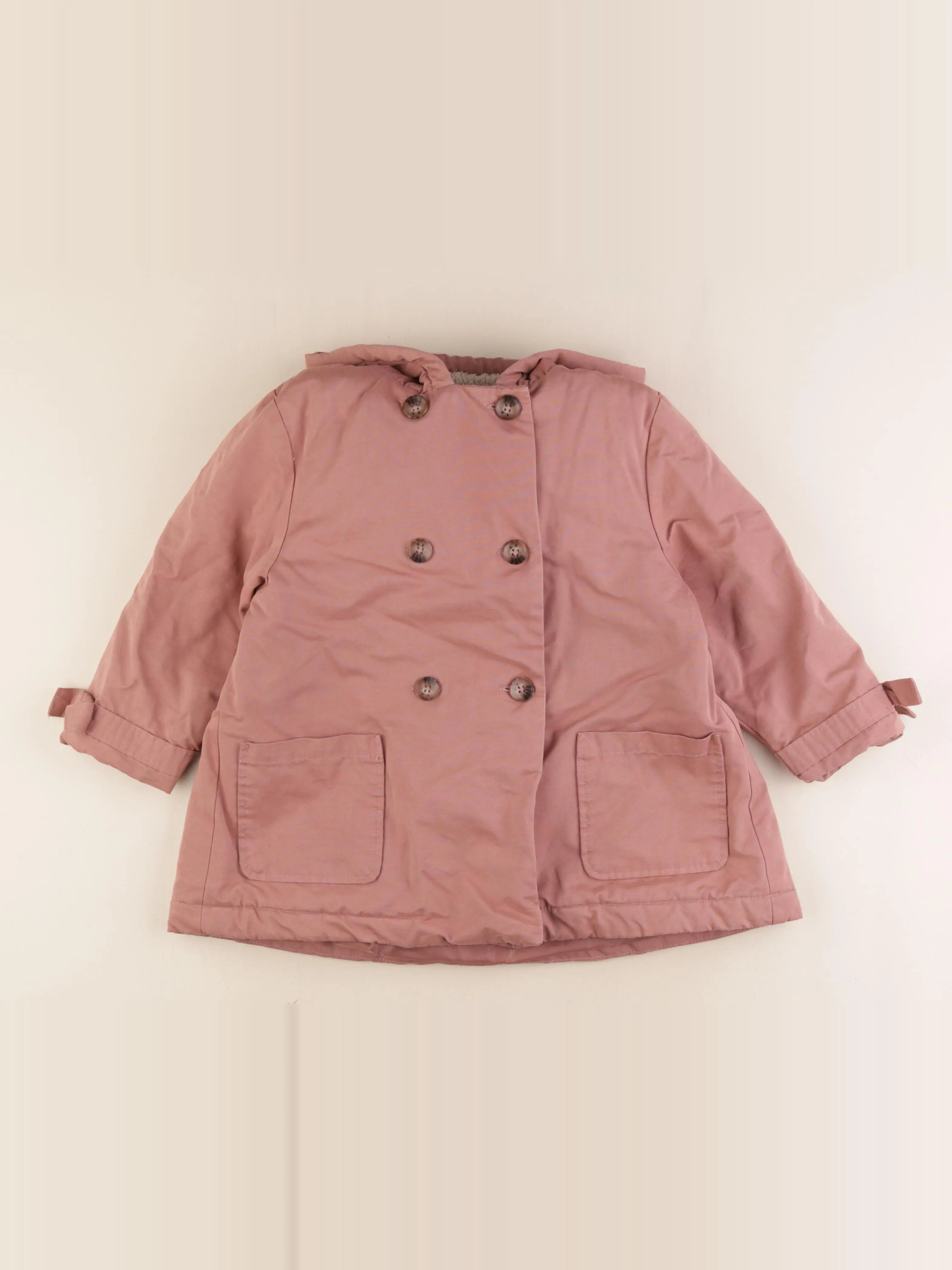 Vertbaudet - parka rose - 6 ans