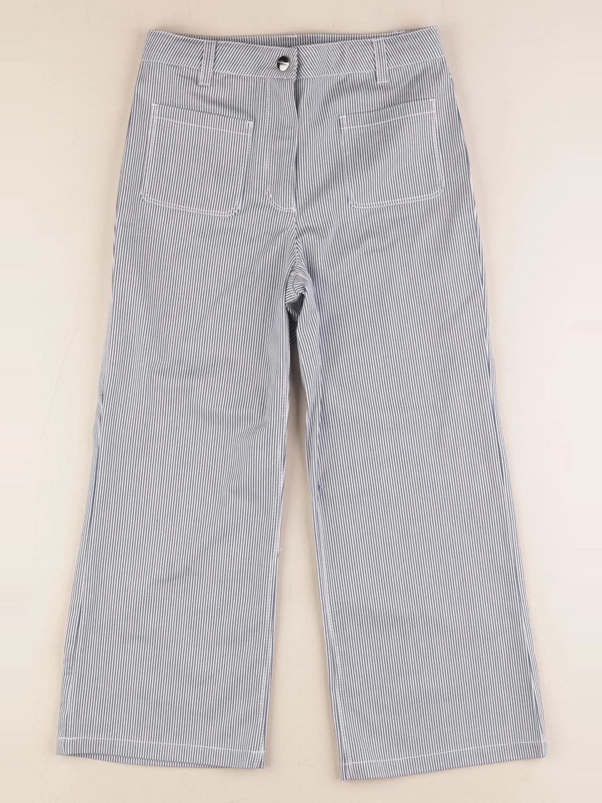 Jacadi - pantalon blanc, bleu - 8 ans