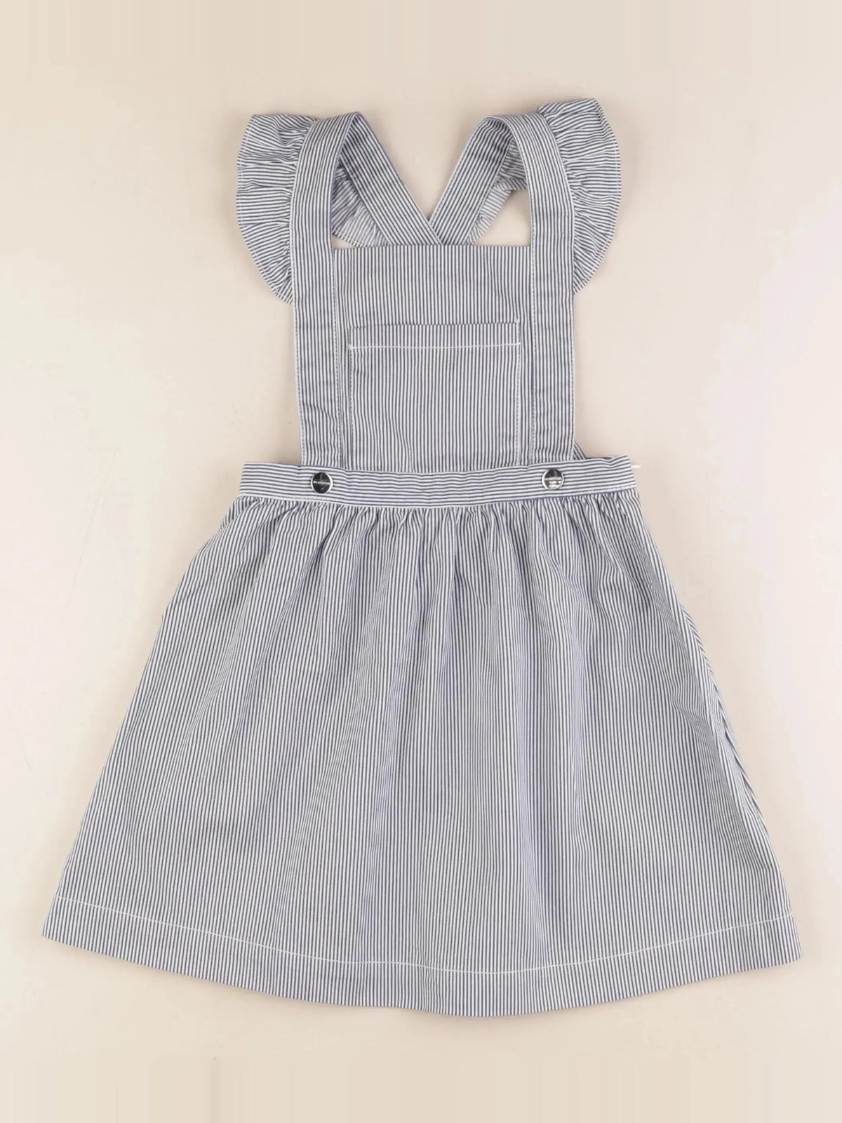 Jacadi - robe blanc, bleu - 6 ans