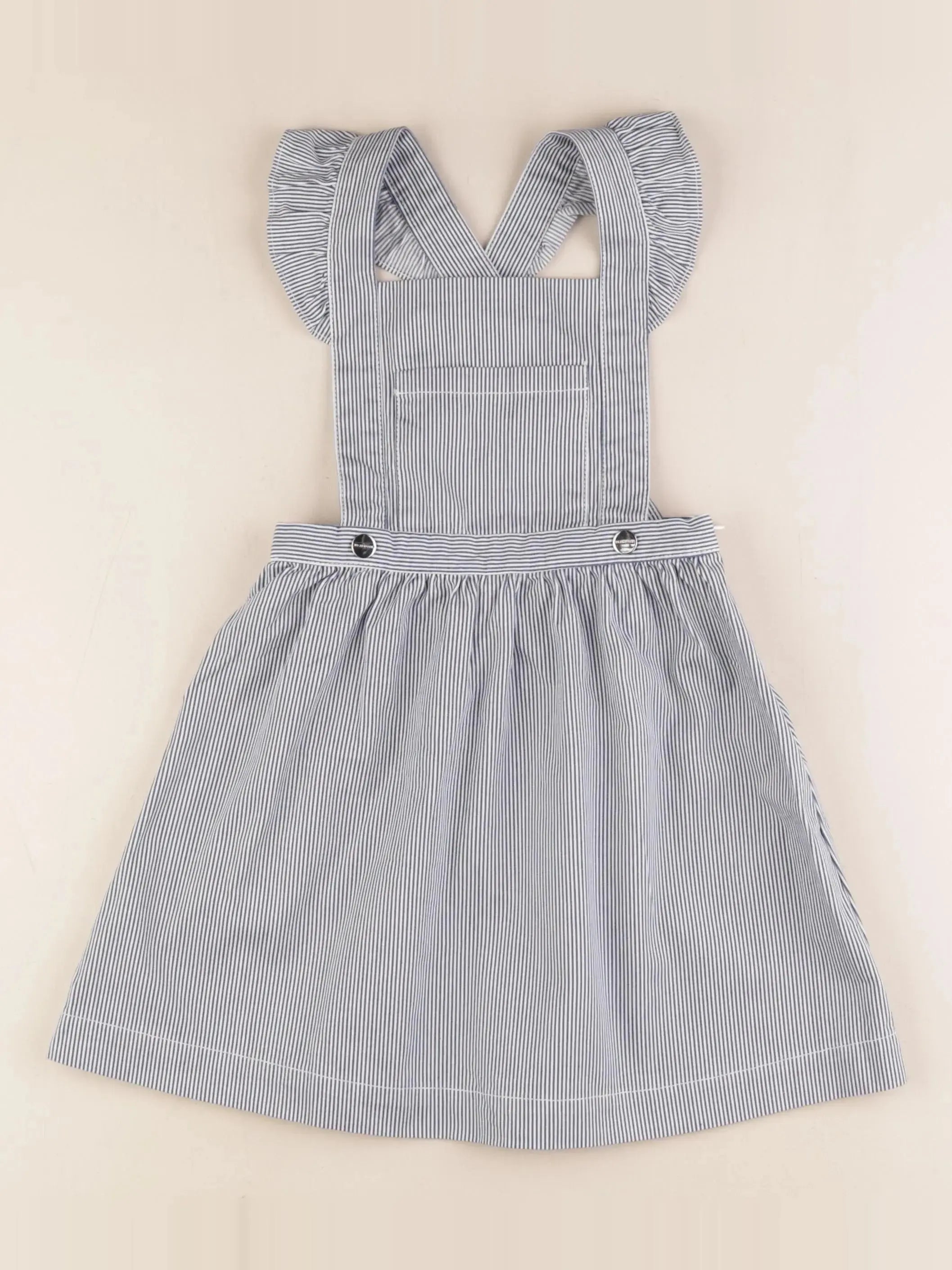 Jacadi - robe blanc, bleu - 6 ans