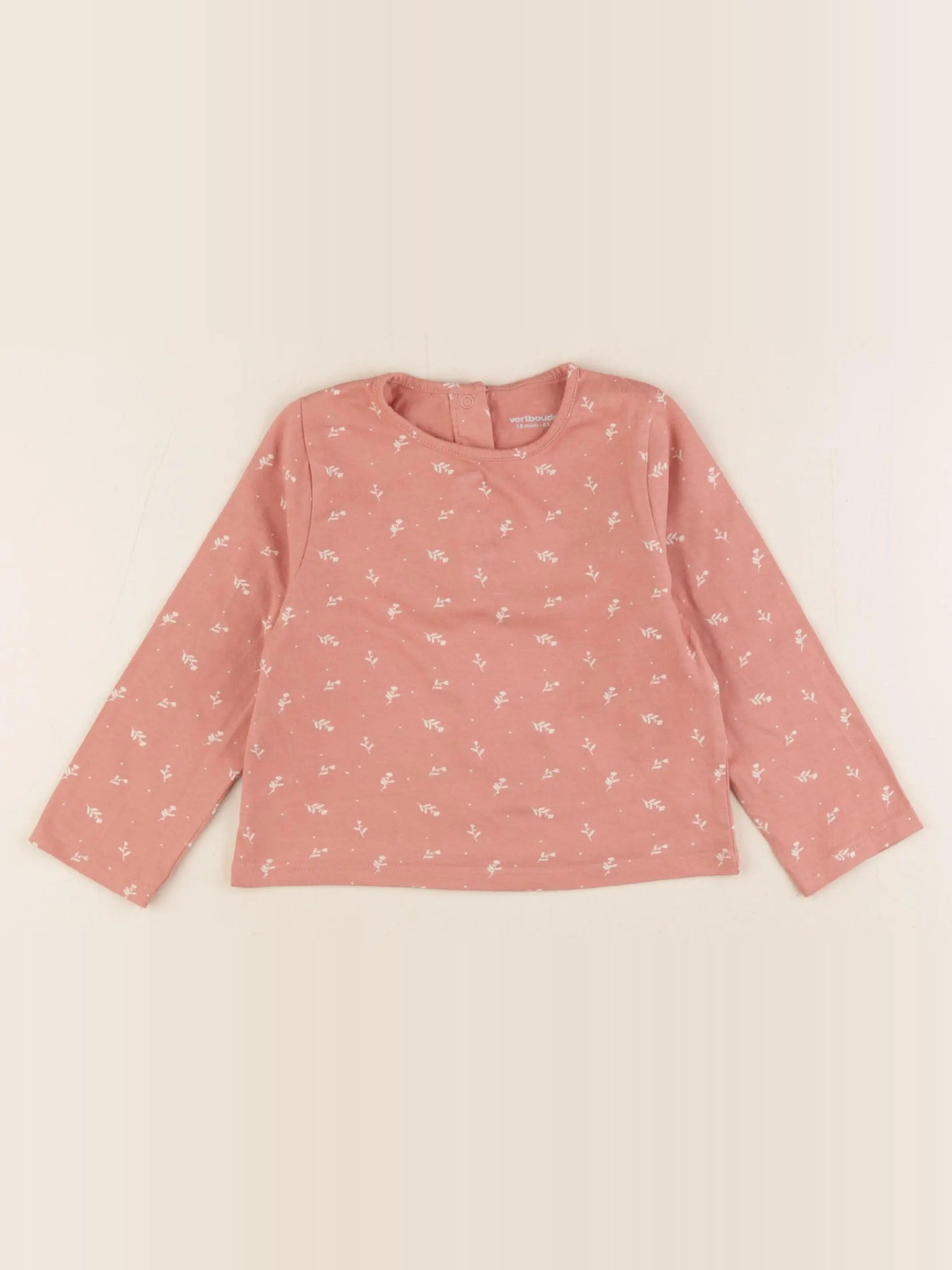 Vertbaudet - tee-shirt rose - 18 mois