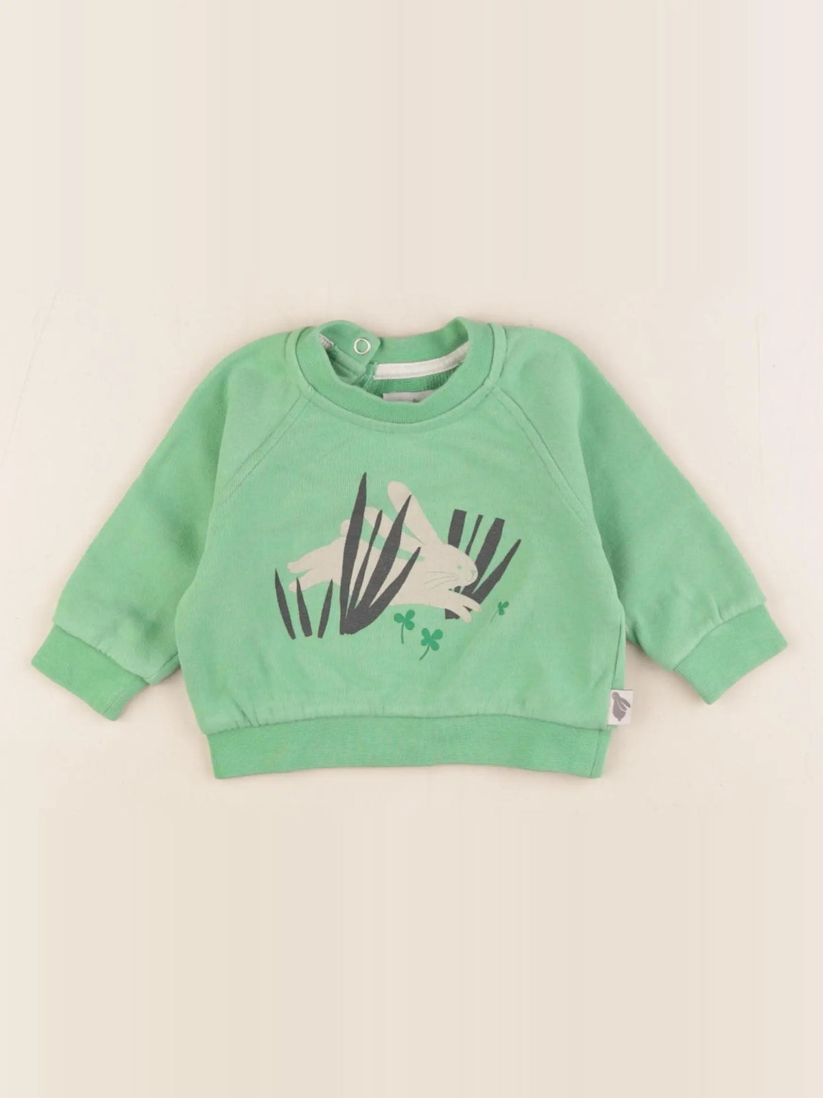 Moulin Roty - sweat vert - 6 mois
