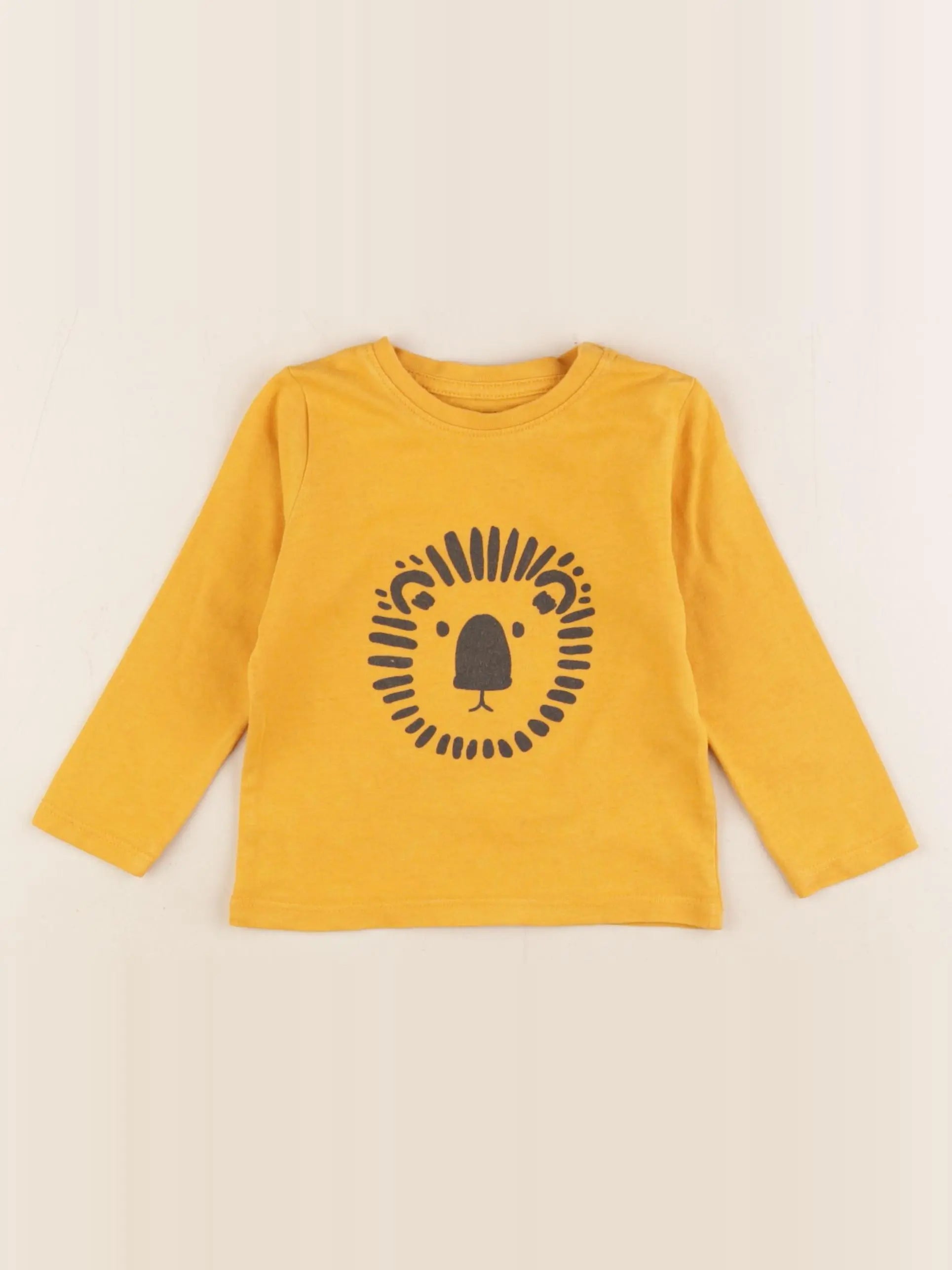 Vertbaudet - tee-shirt jaune - 12 mois