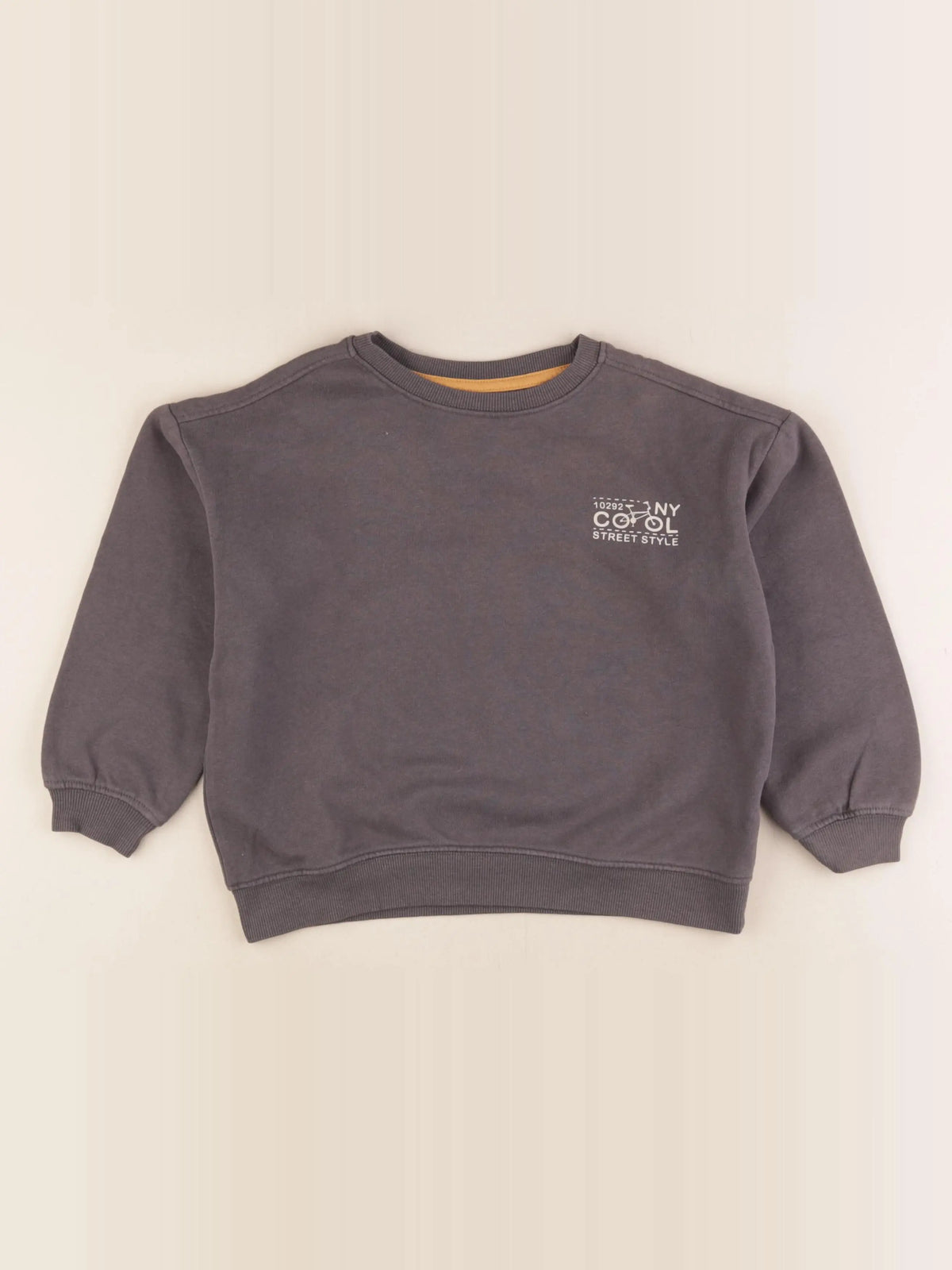 Vertbaudet - sweat gris - 5 ans