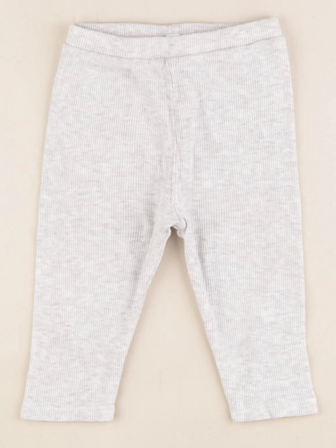 Vertbaudet - legging gris - 12 mois