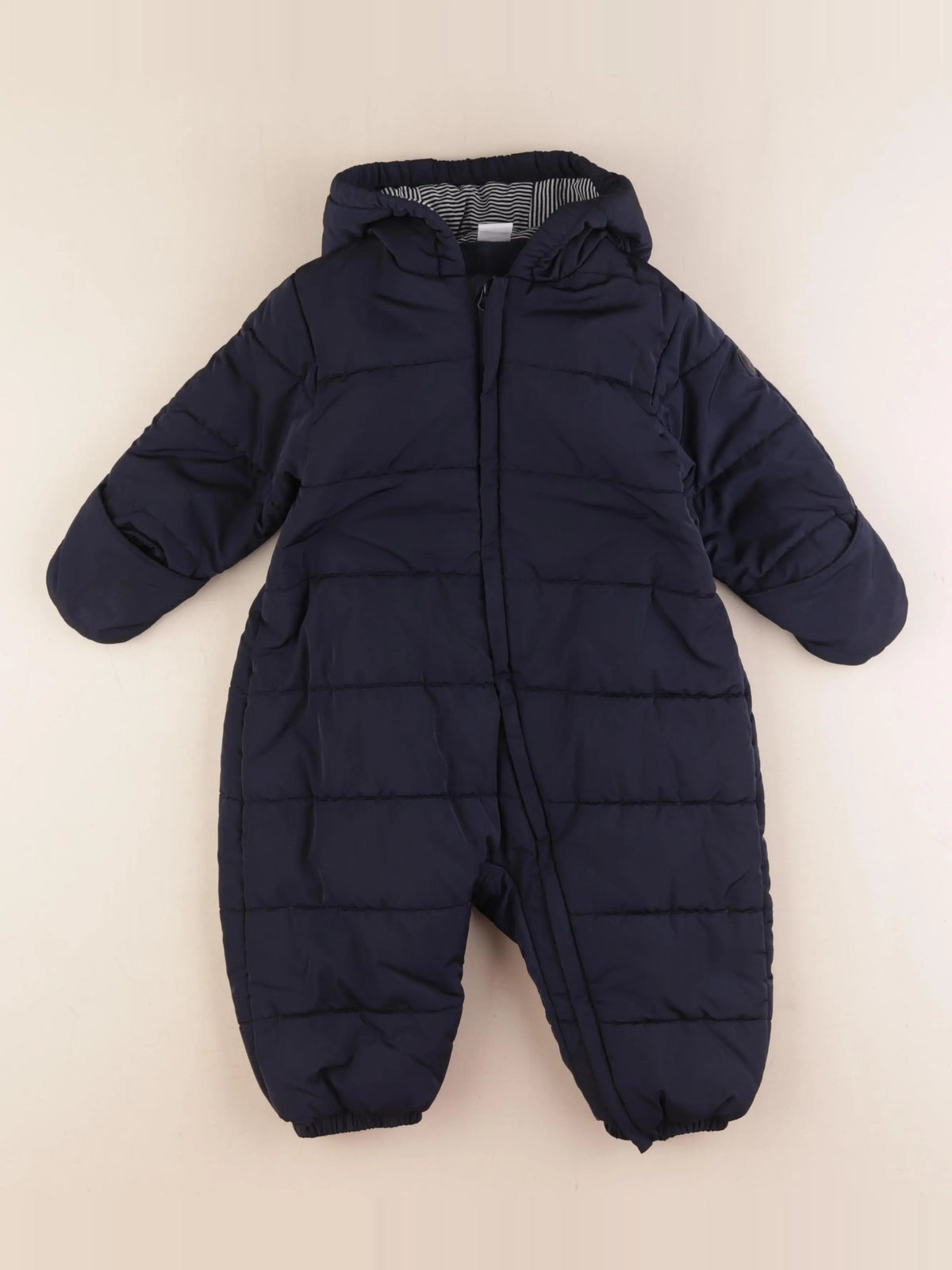 Petit Bateau - combi-pilote bleu - 18 mois